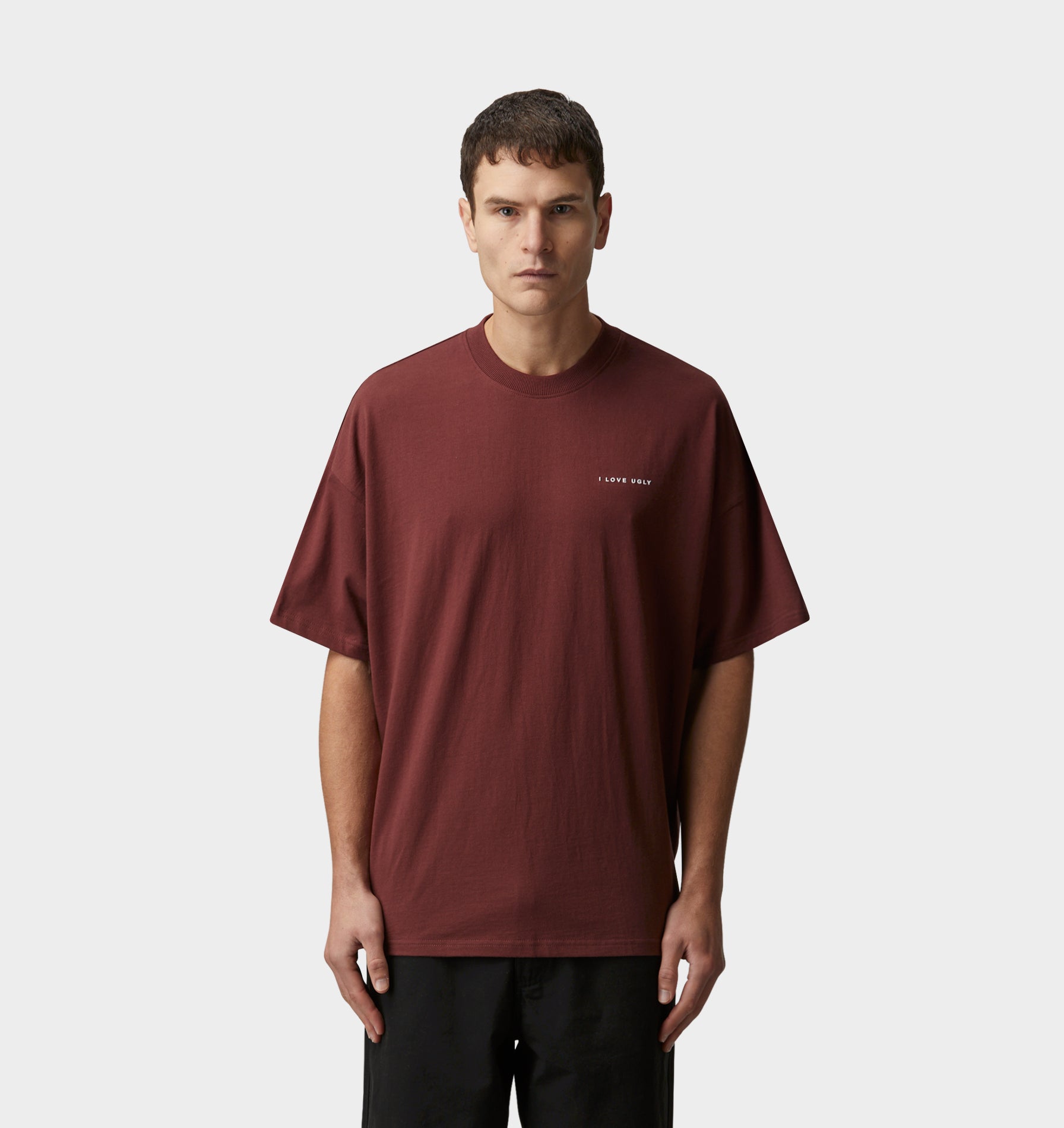 Box Tee - Burgundy