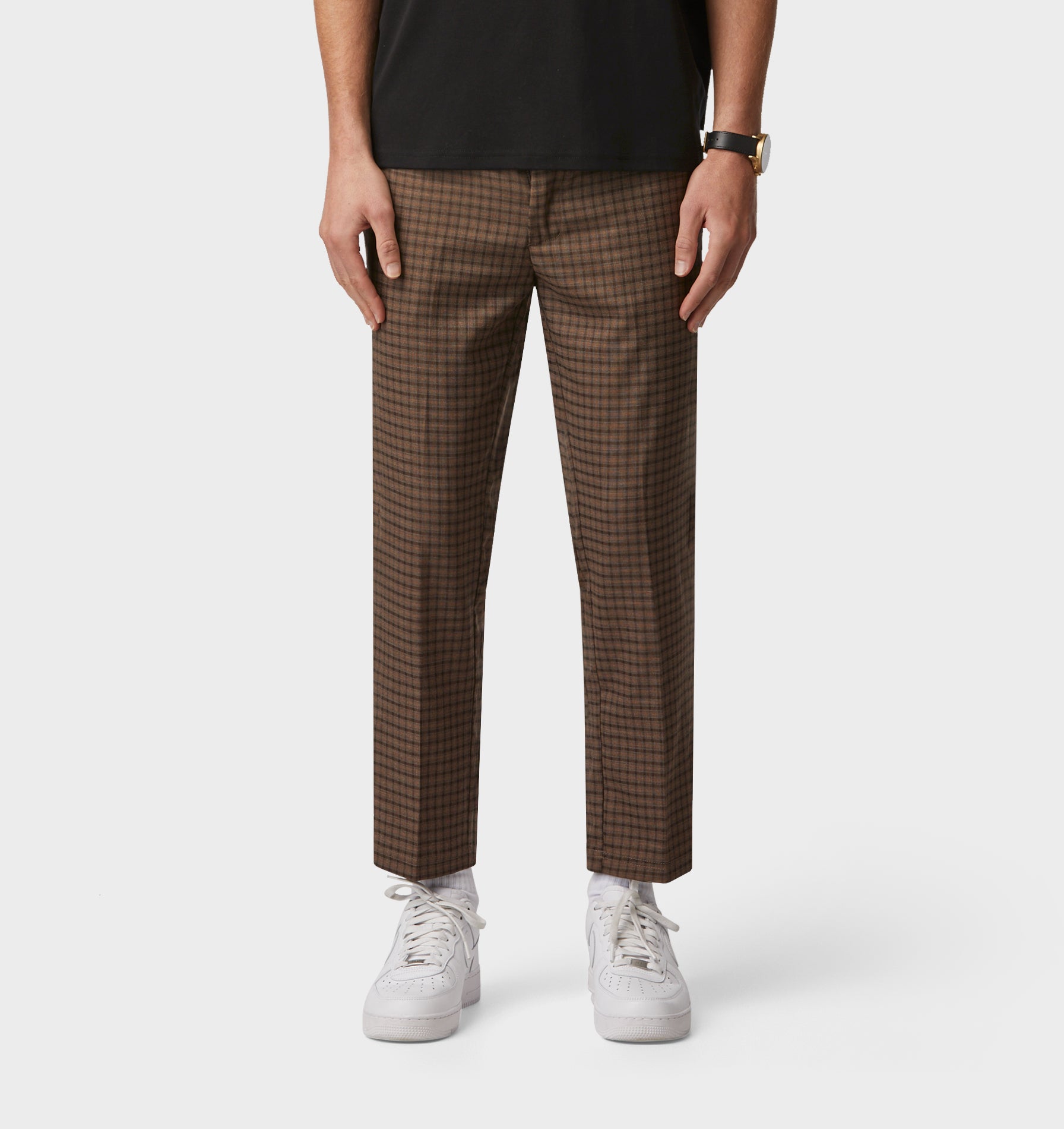 Slim Kobe Pant - Regular - Mocha Check