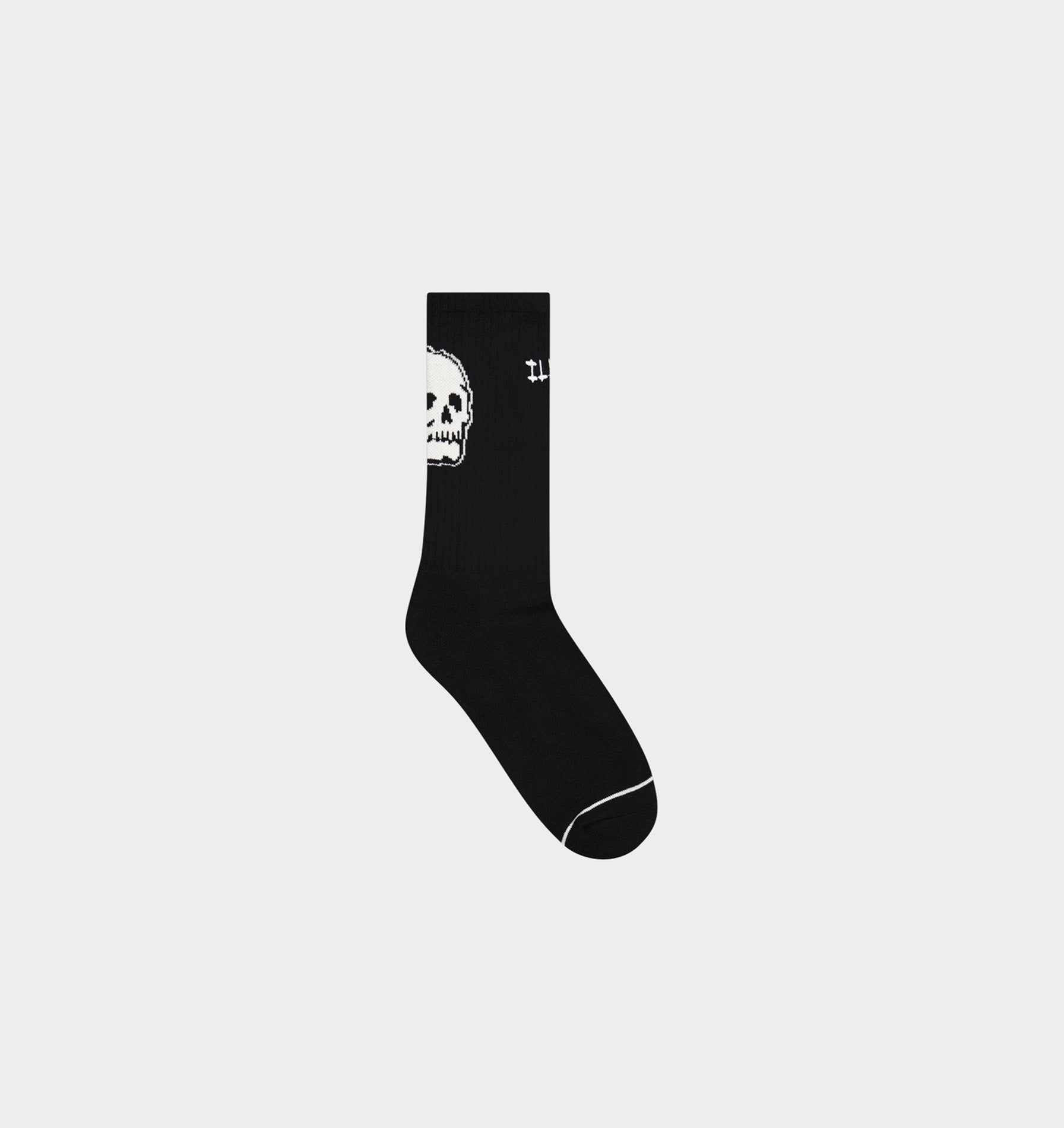 Skull Sock - Black/White