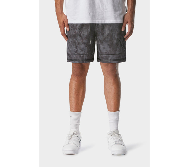 Buy Mens Textured Waffle Shorts Charcoal Grey