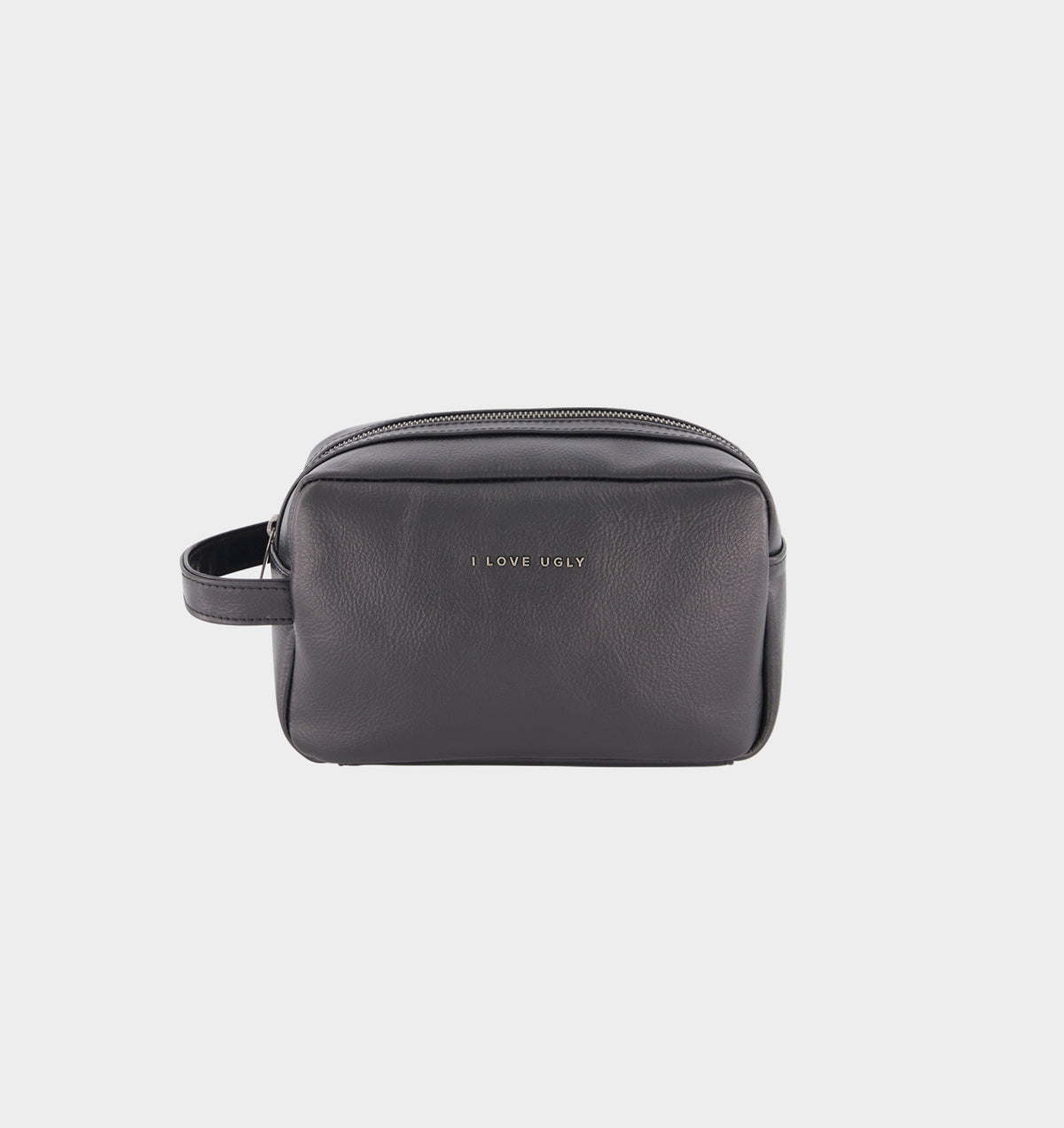 Hudson Leather Washbag - Black