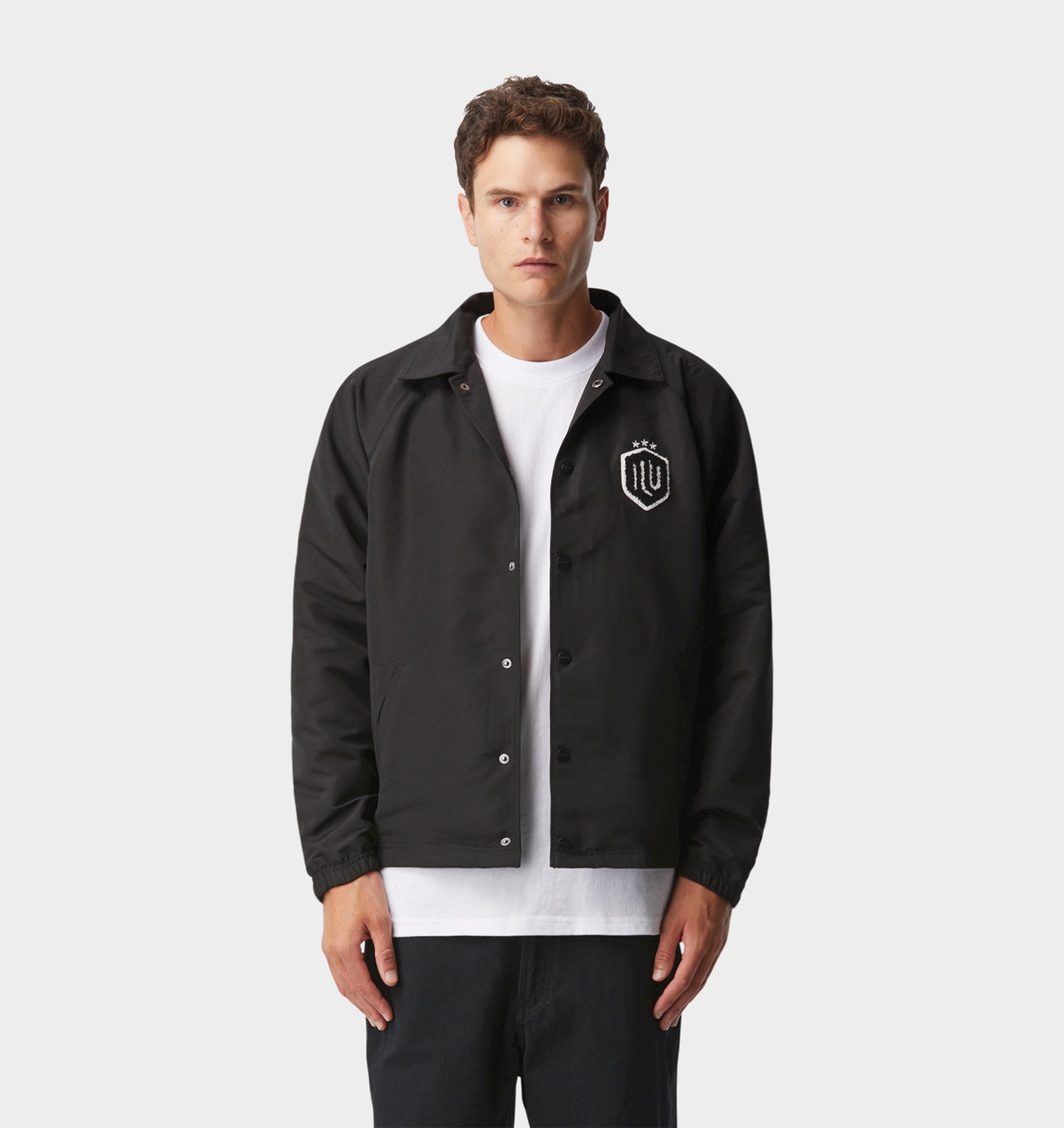 Football Coaches Jacket - Black