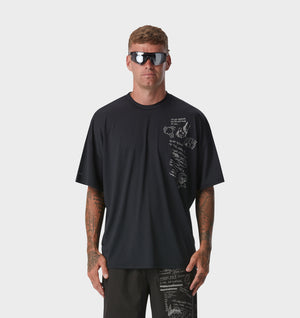 Brain Storm Active Box Tee - Black