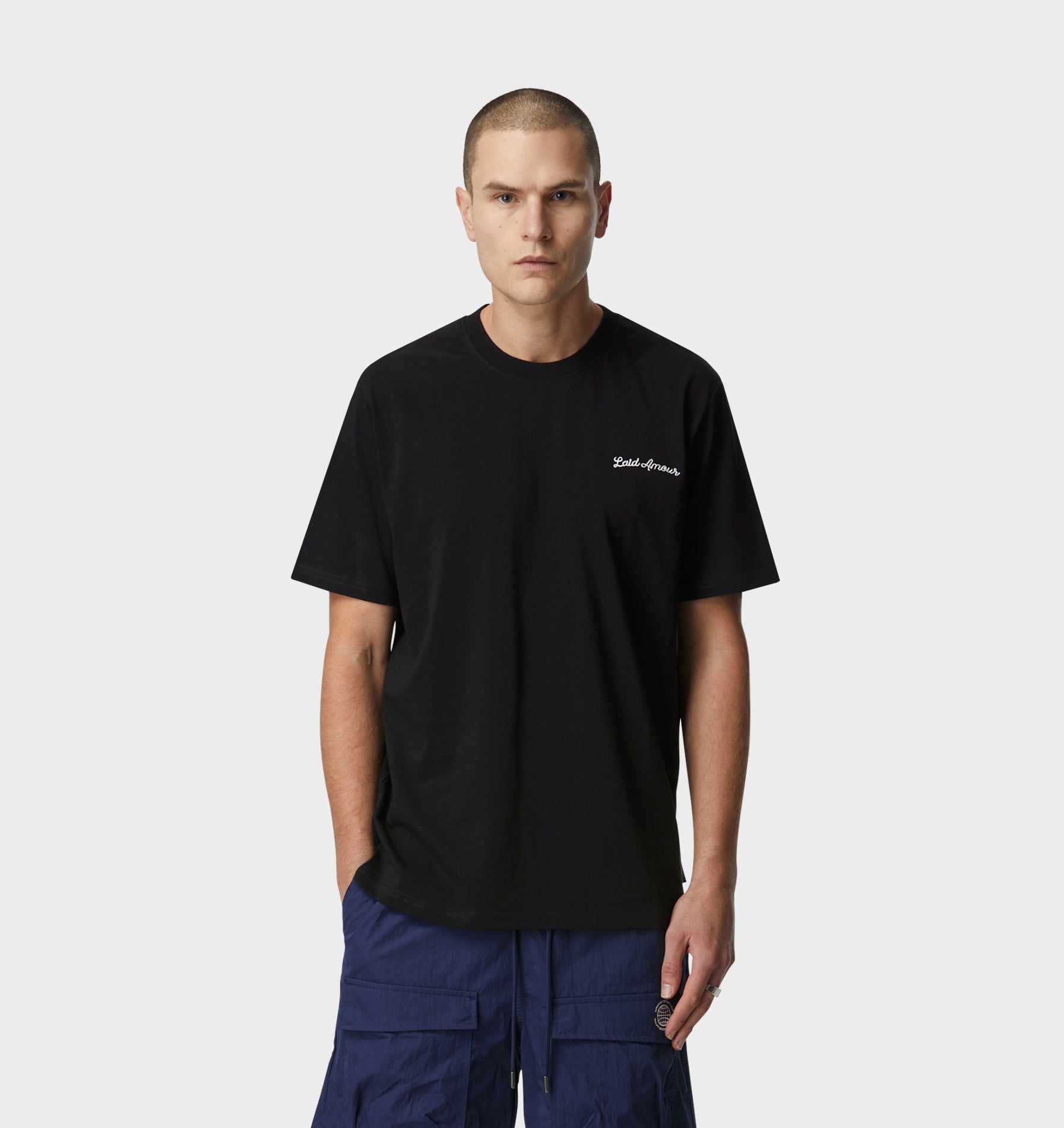 Chainstitch Chester Tee - Black