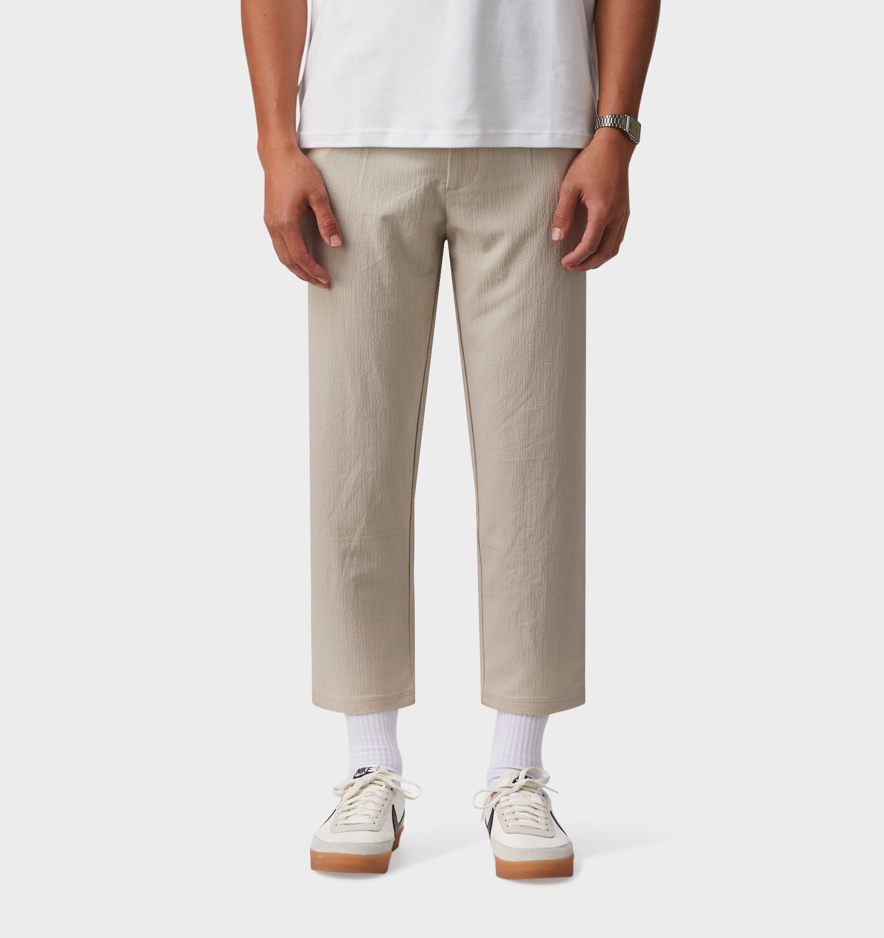 Seersucker Kobe Pant - Bone