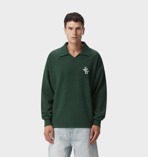 Josiah LS Polo - Forest Green