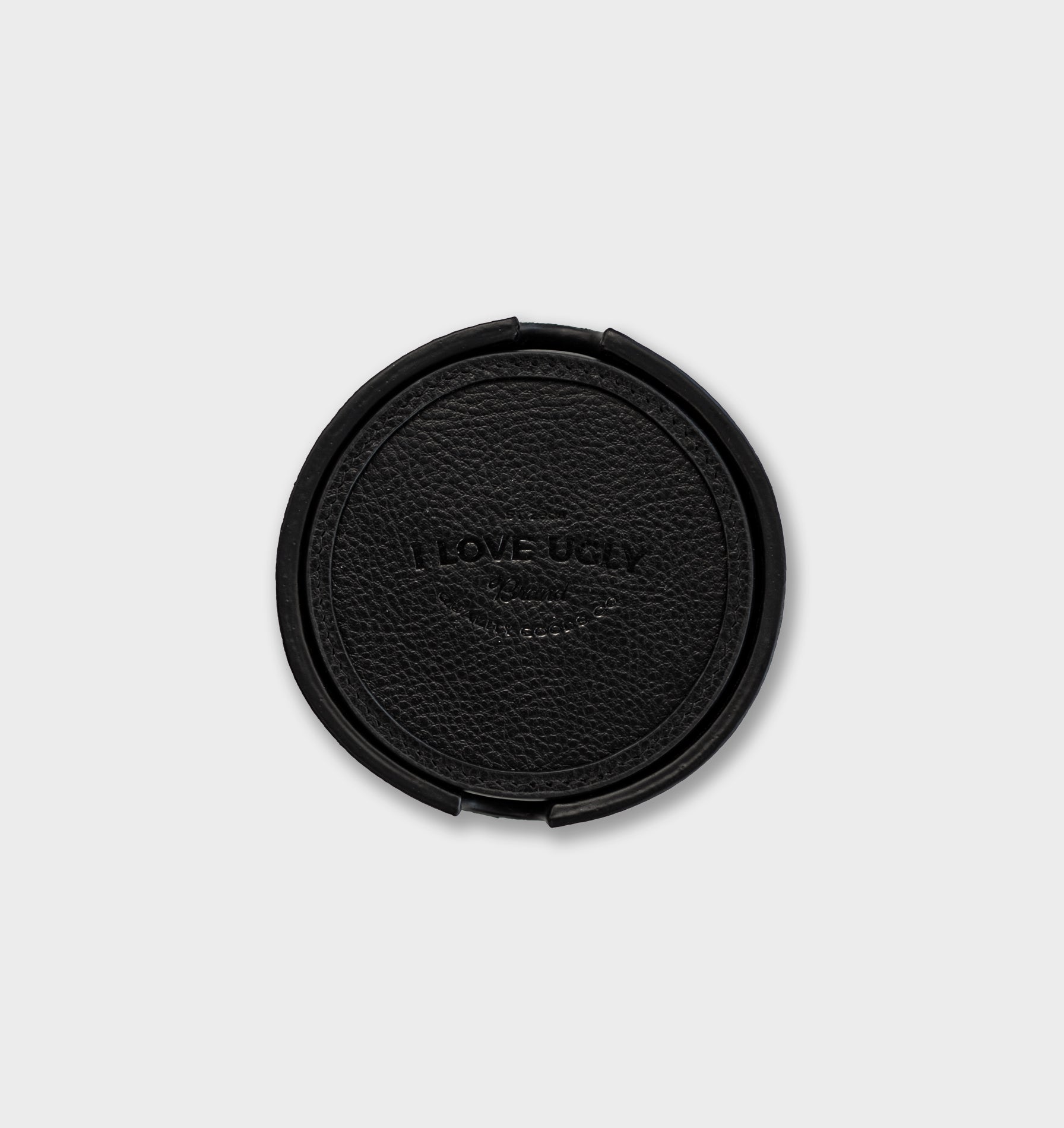 Leather Coasters - Black