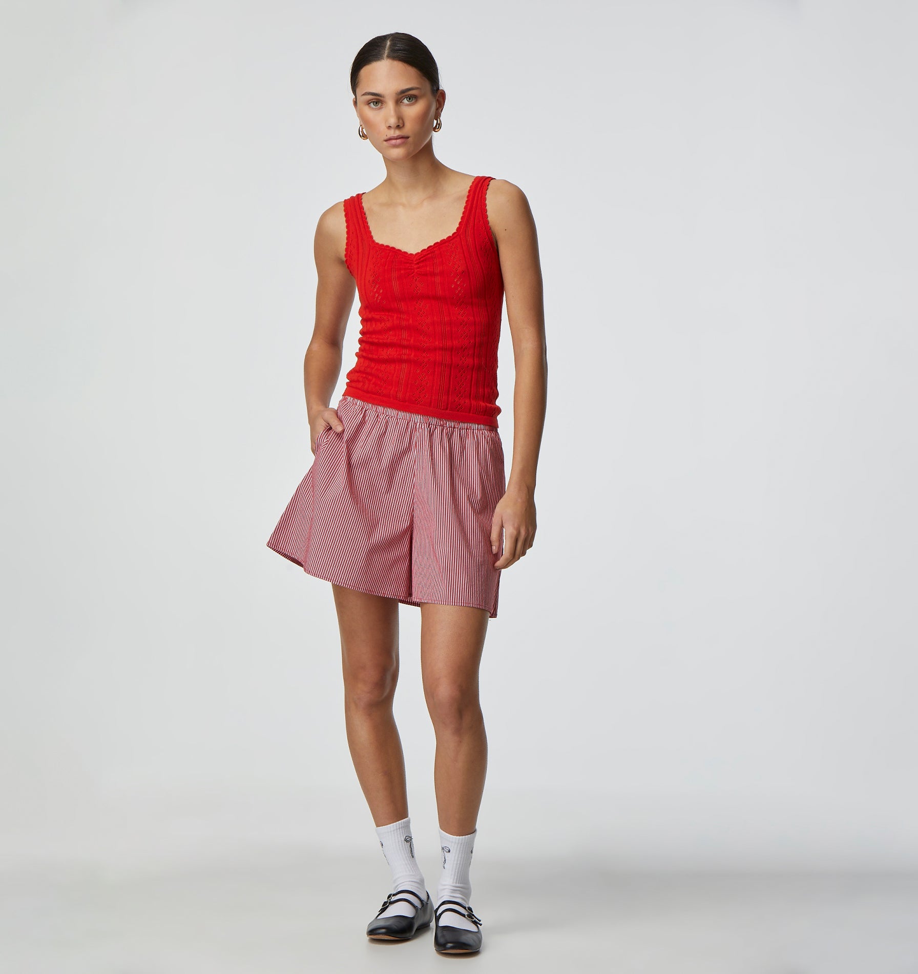 Sawyer Knit Top - Red