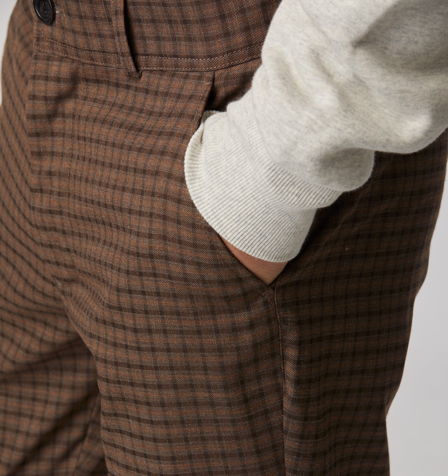 Slim Kobe Pant - Tall - Mocha Check