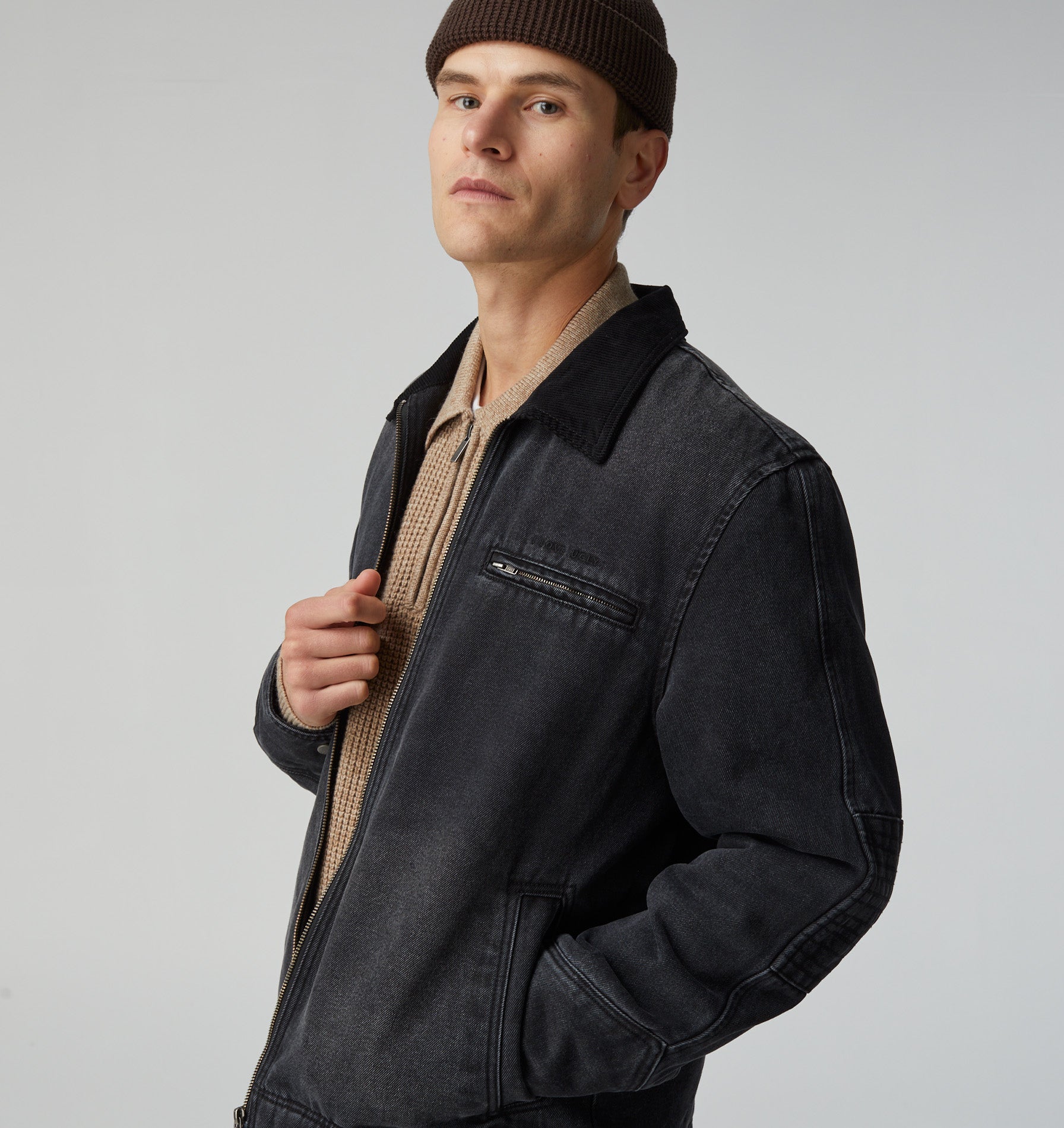 Denim Dayton Jacket 2.0 - Light Vintage Black