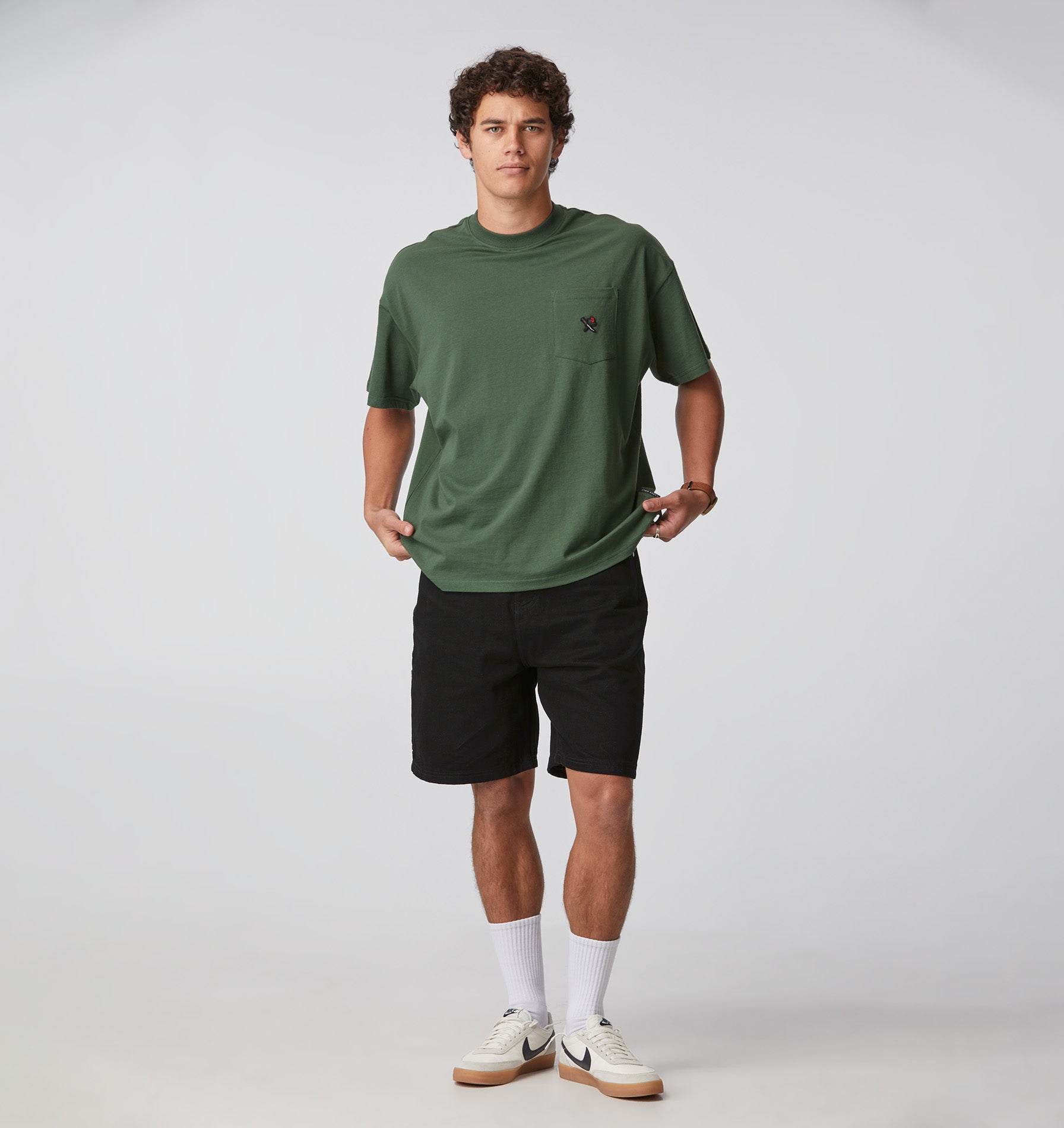 Pocket Box Tee - Forest Green