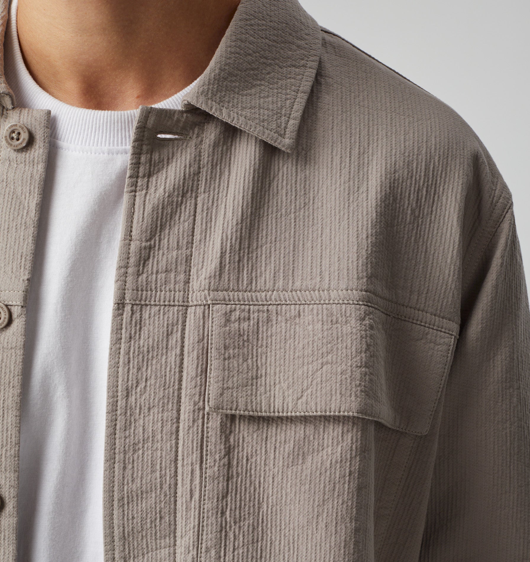 Vinnie Workwear LS Shirt - Taupe