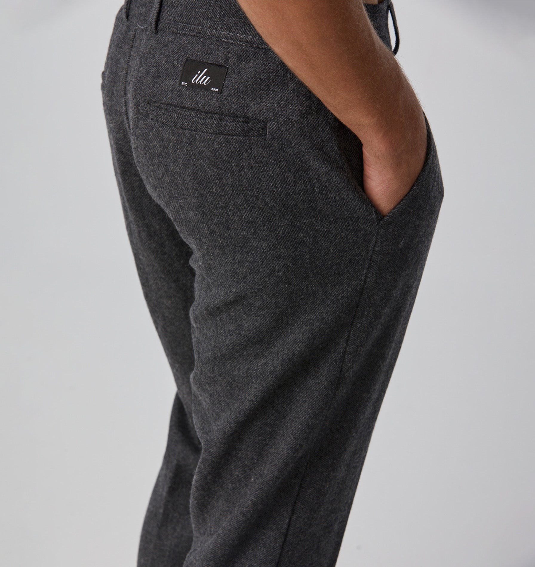 Slim Kobe Pant - Charcoal Wool