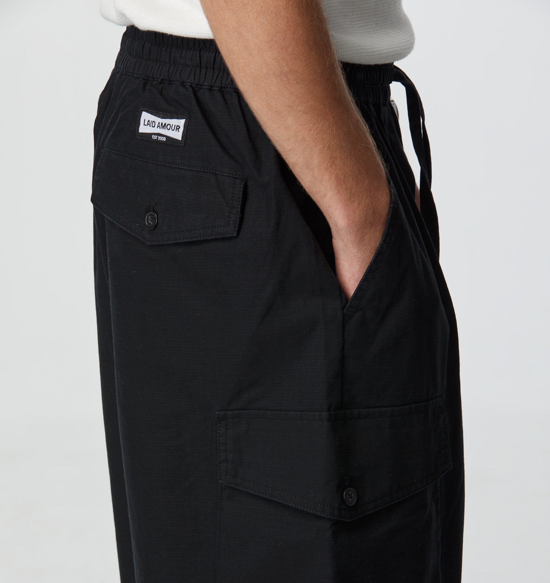 Leighton Cargo Short - Black