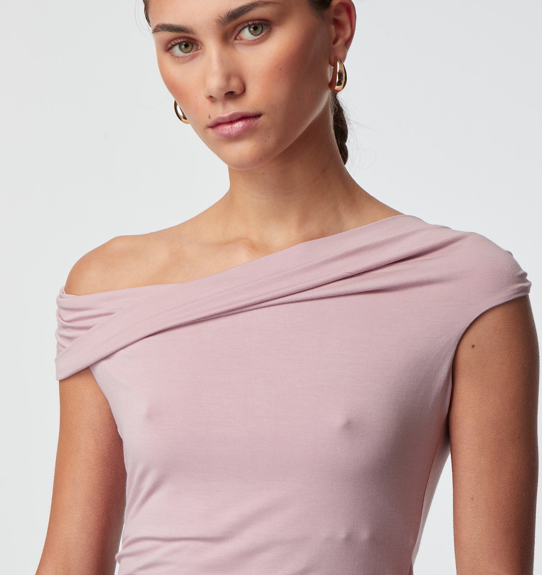 Piper Twist Top - Dusty Pink