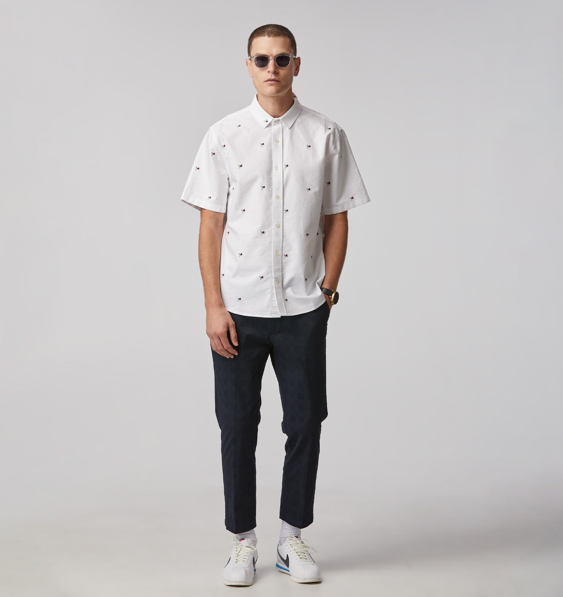 Rose and Dagger Jonty Shirt - White