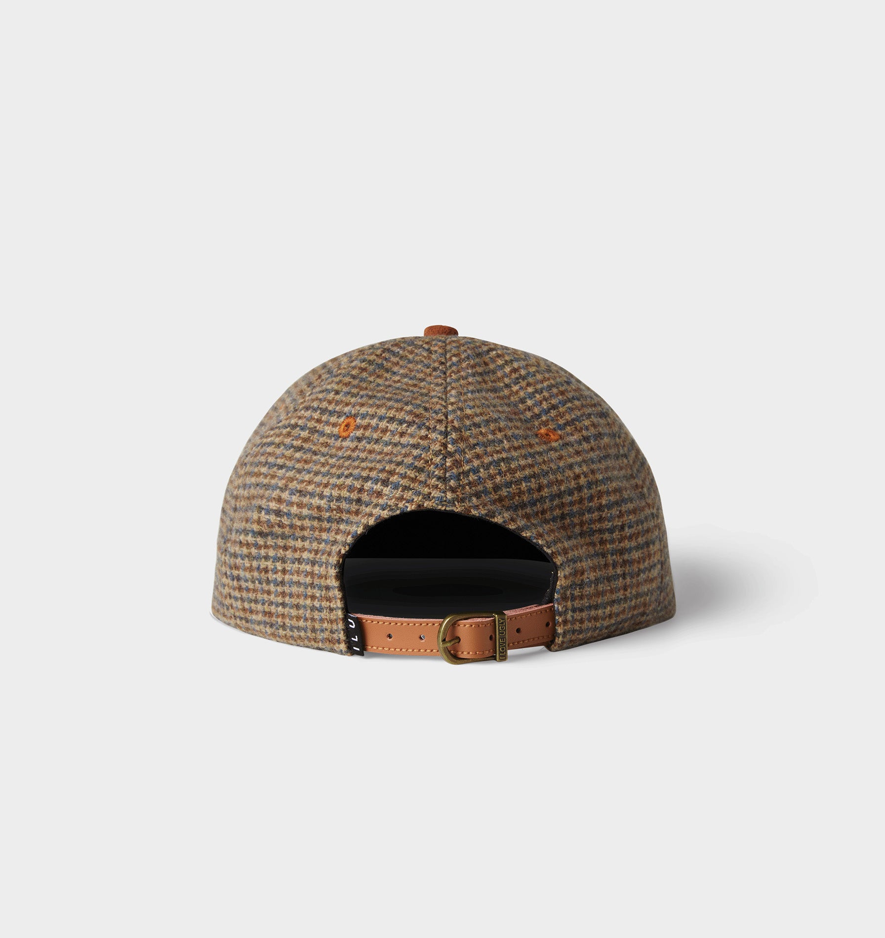 Luca Wool Cap - Beige/Brown Check