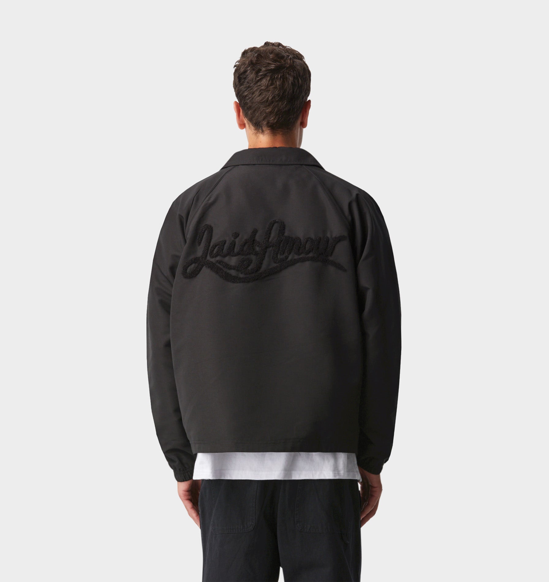 Football Coaches Jacket - Black