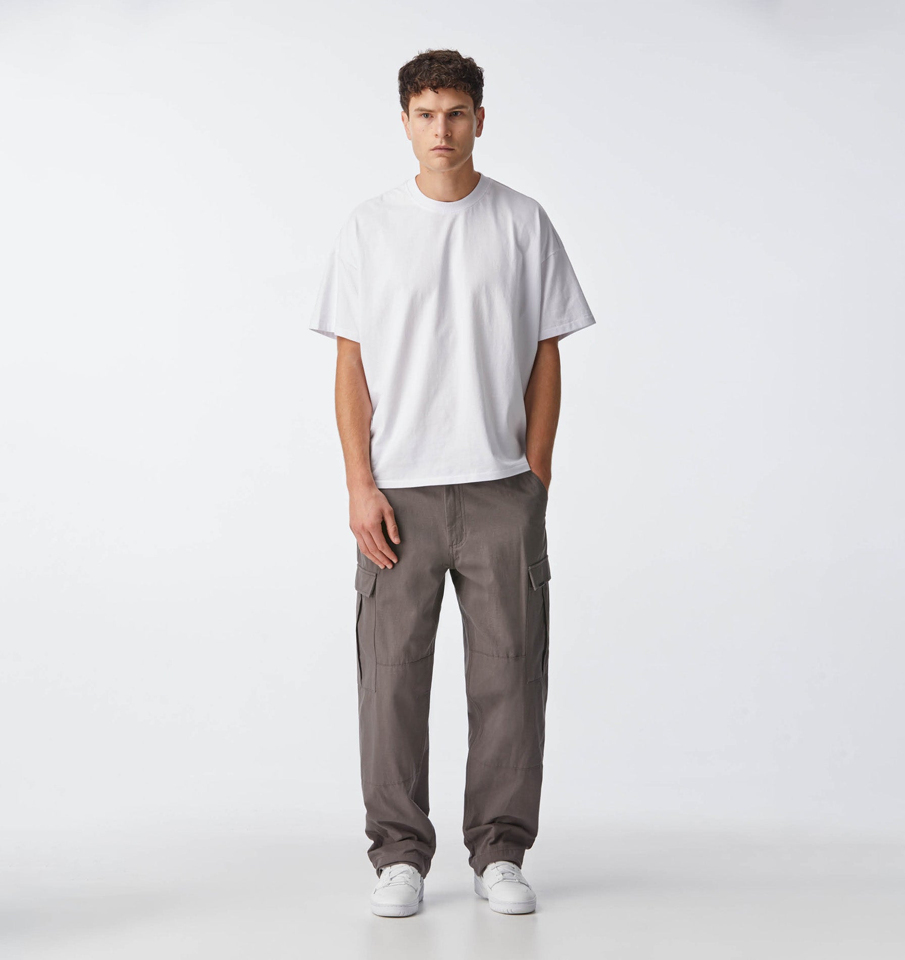 Straight Cargo Pant - Charcoal