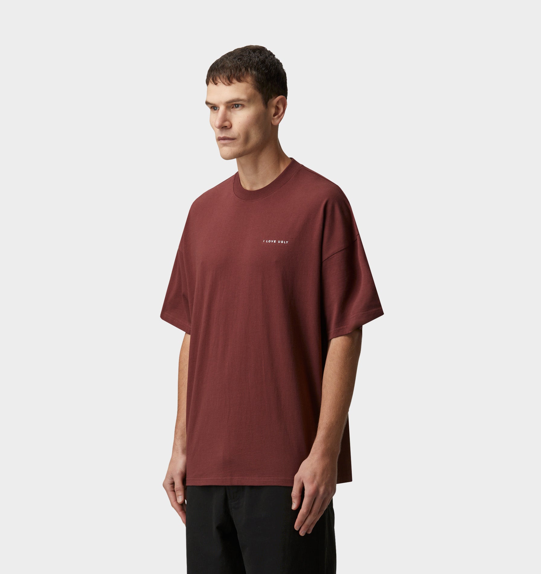 Box Tee - Burgundy