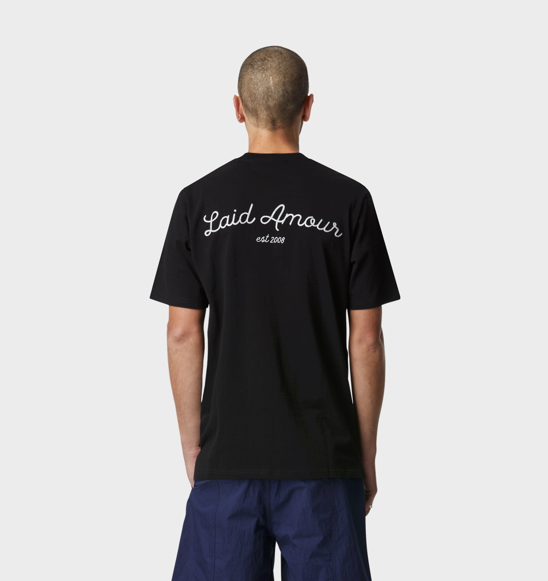 Chainstitch Chester Tee - Black