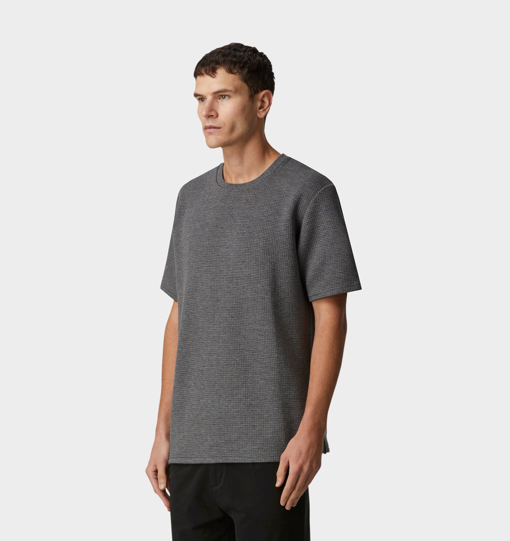 Textured Heavy Chester Tee - Ash