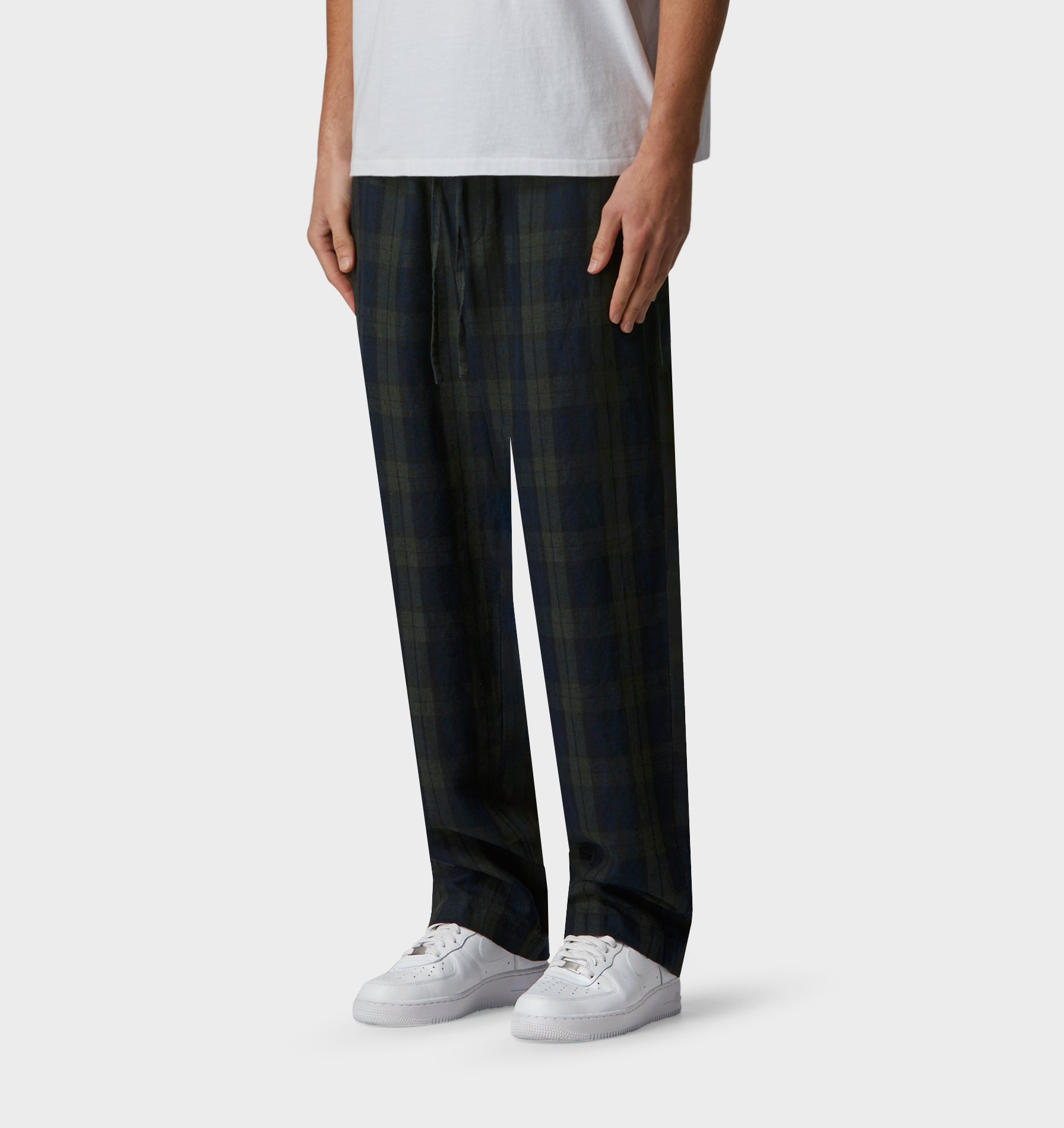 Cooper Linen Pant - Black Watch Tartan