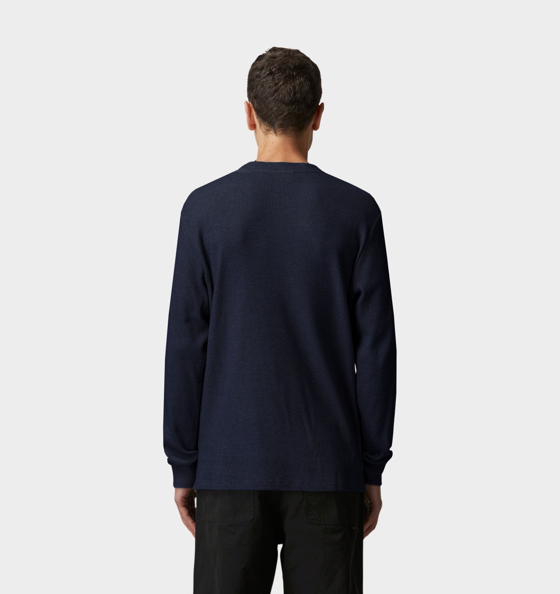 Henley LS Tee - Midnight Navy