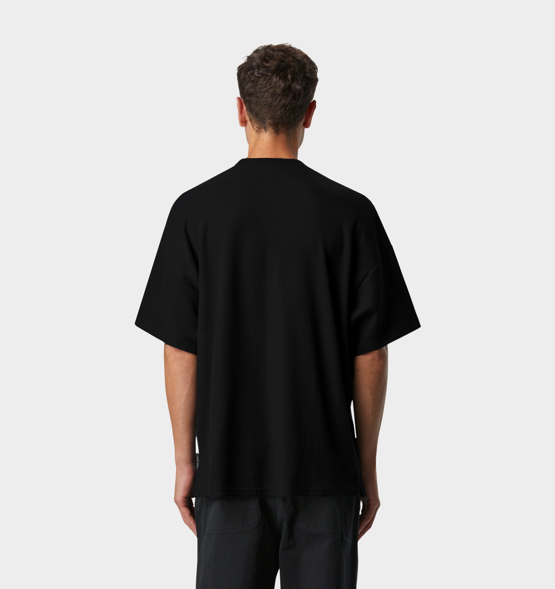 Waffle Box Tee - Black