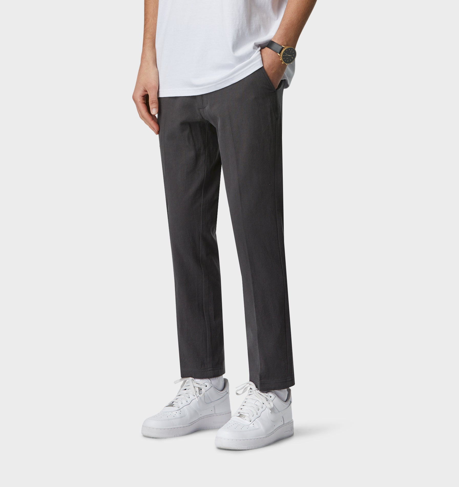 Linen Slim Kobe Pant  - Tall - Charcoal