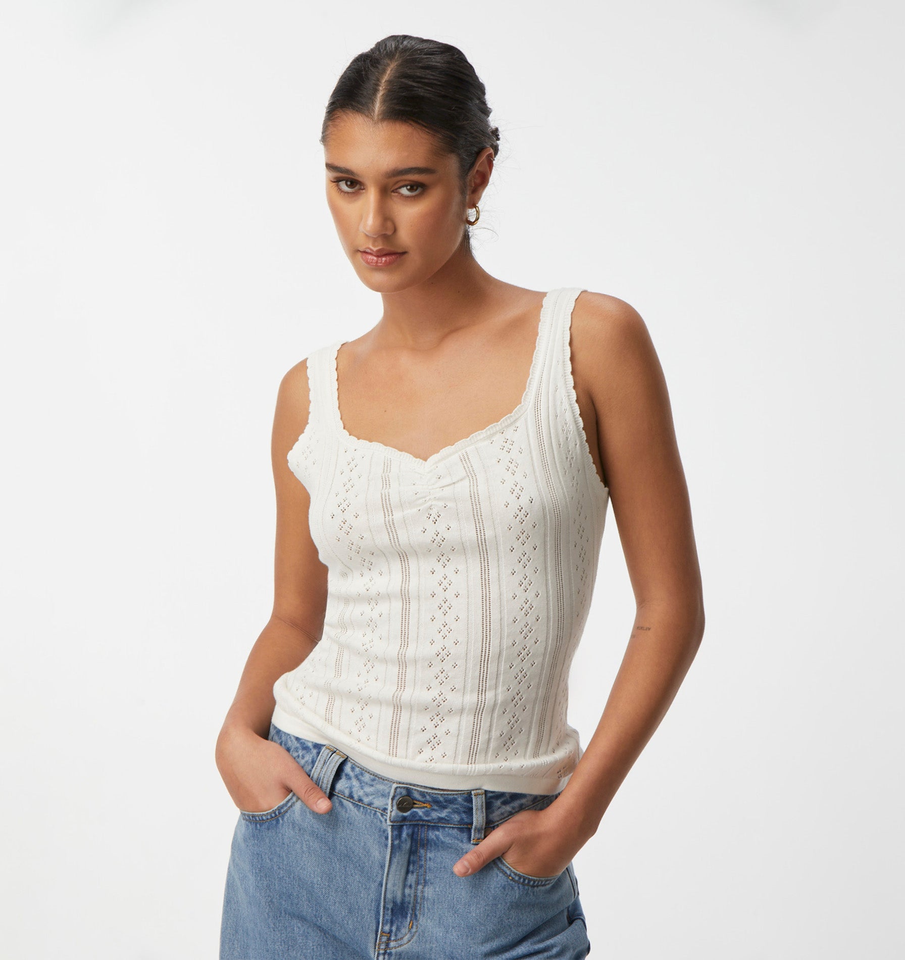 Sawyer Knit Top - White