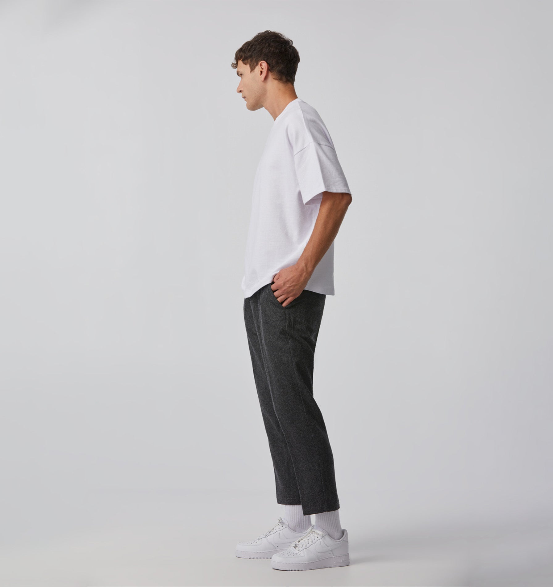 Slim Kobe Pant - Charcoal Wool