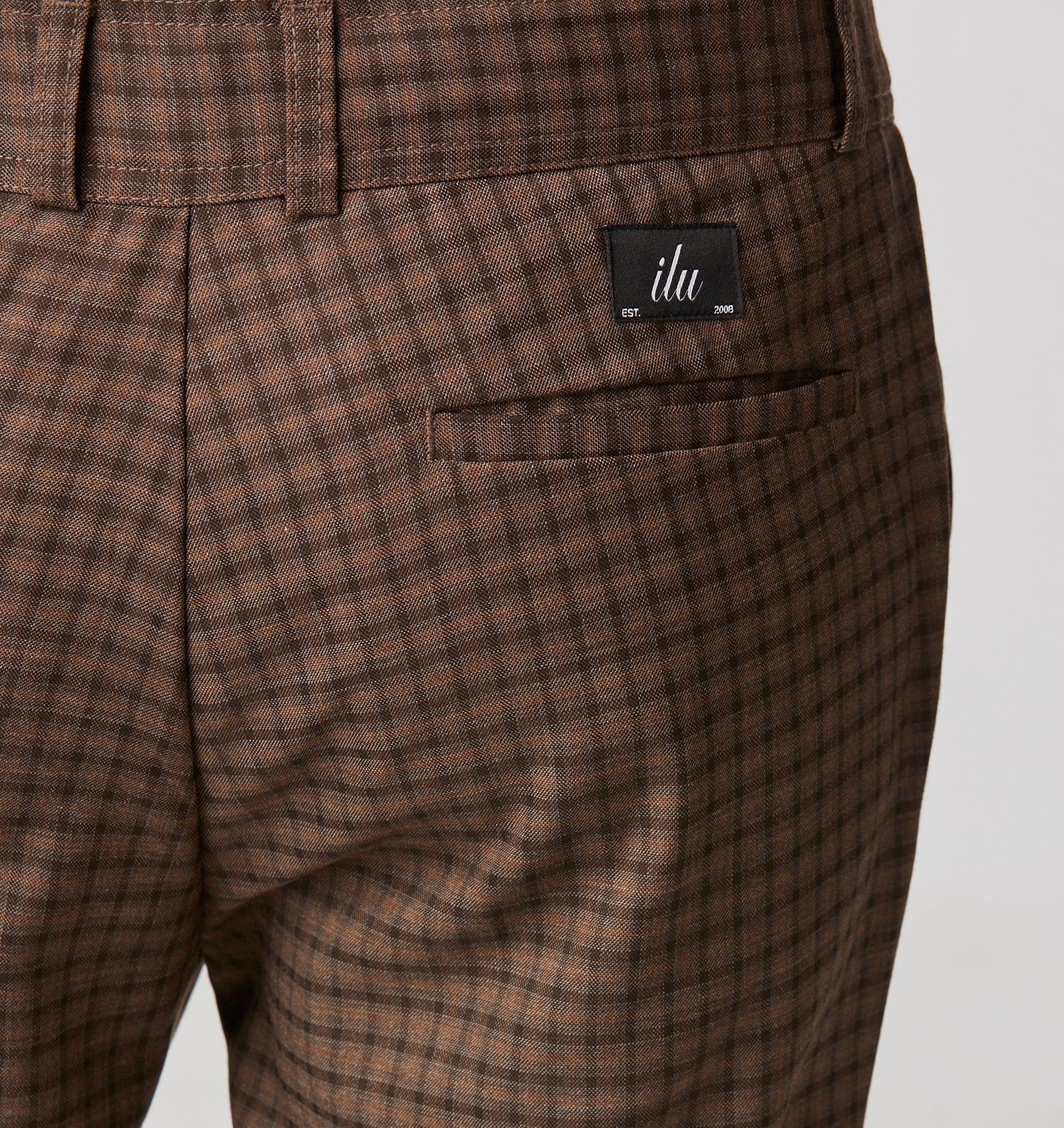 Slim Kobe Pant - Regular - Mocha Check