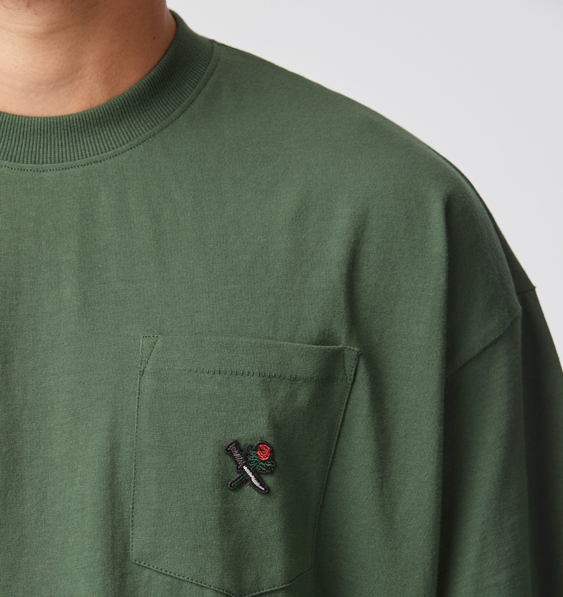 Pocket Box Tee - Forest Green