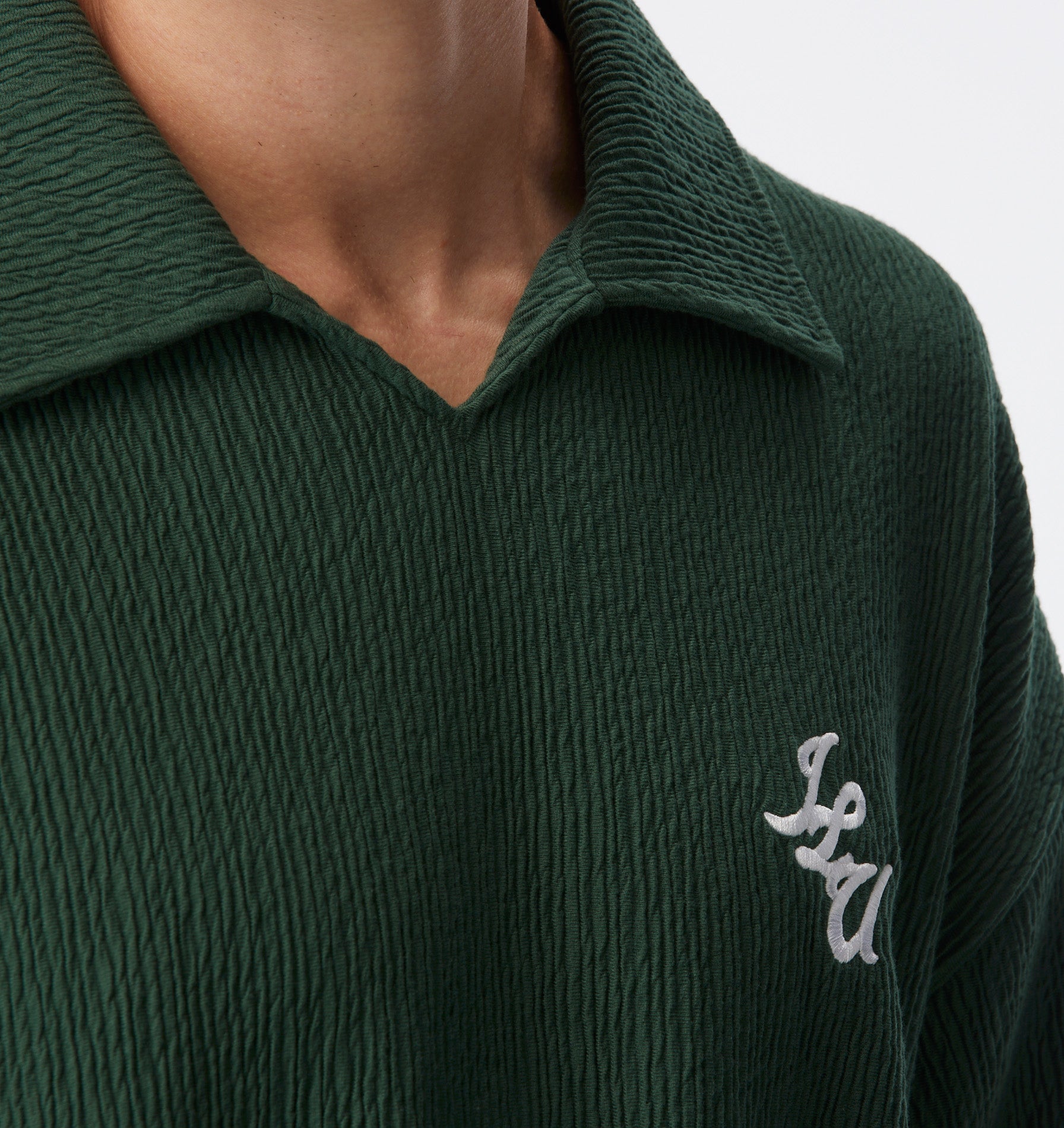 Josiah LS Polo - Forest Green