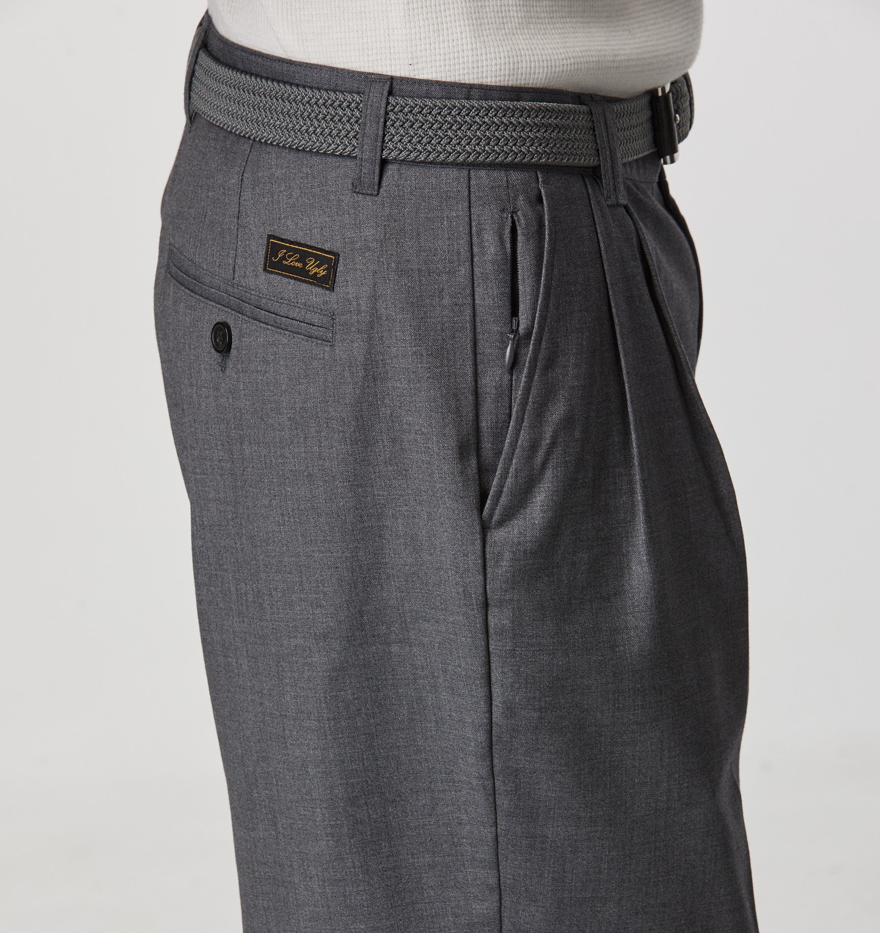 Quincy Pleated Short - Charcoal