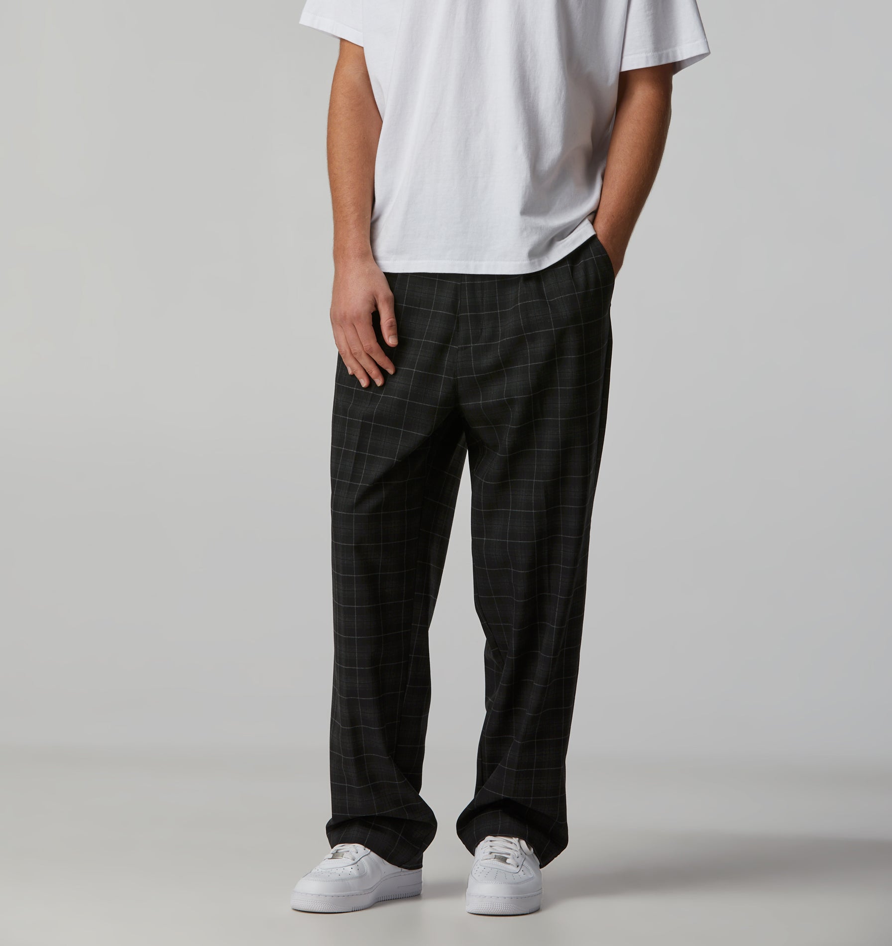 Winston Pant - Black Plaid Check