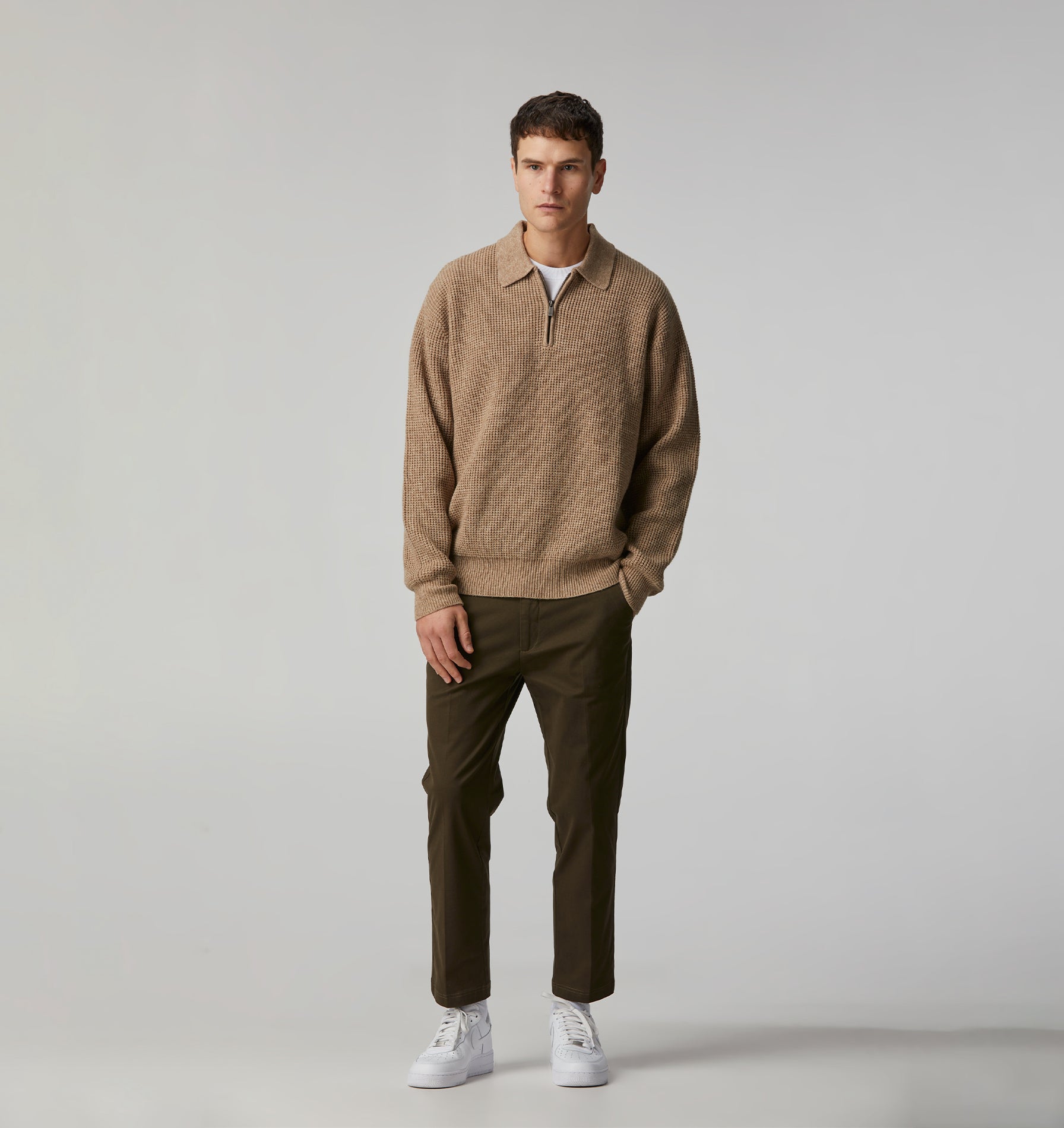 Mario Knit Sweater - Taupe