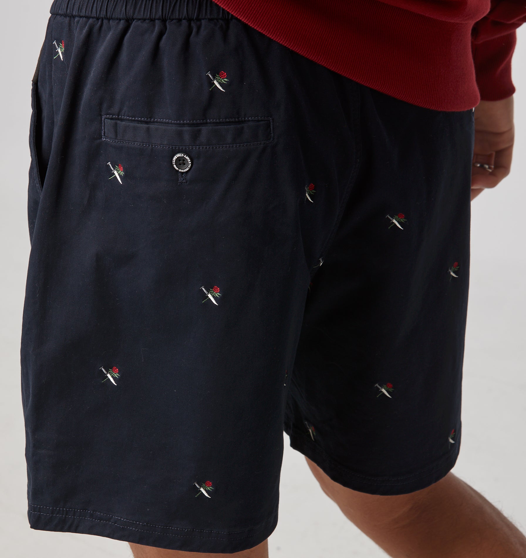 Rose and Dagger Michael Pleat Short - Dark Navy