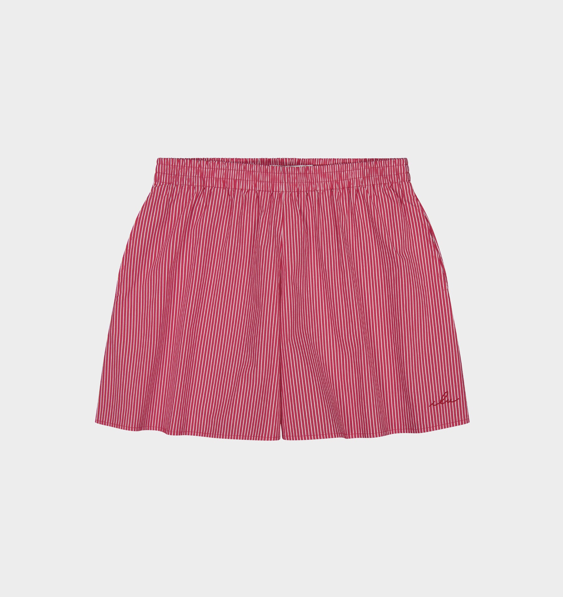 Olivia Stripe Short - Red Stripe