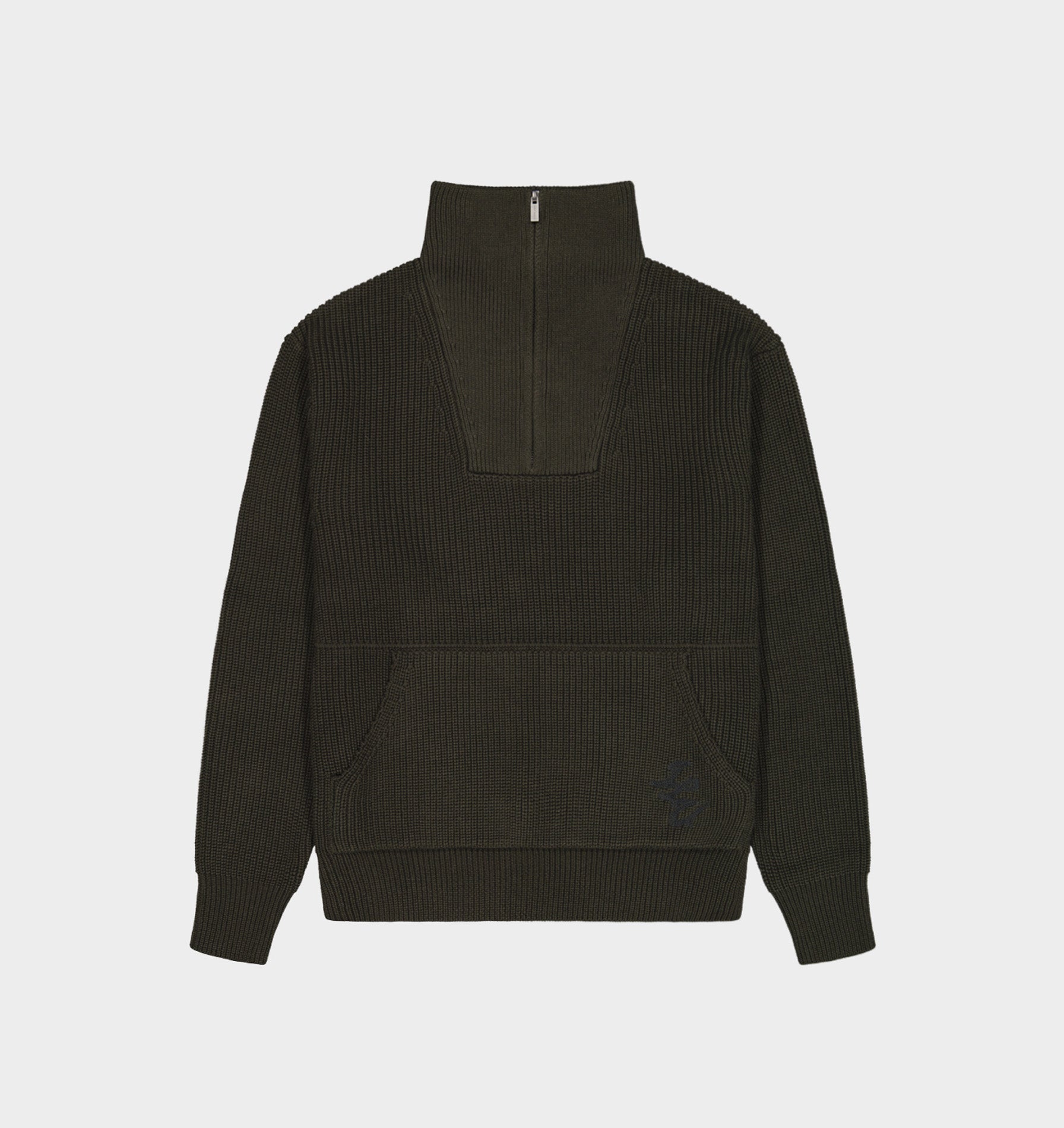 Mateo Zip Sweater - Moss