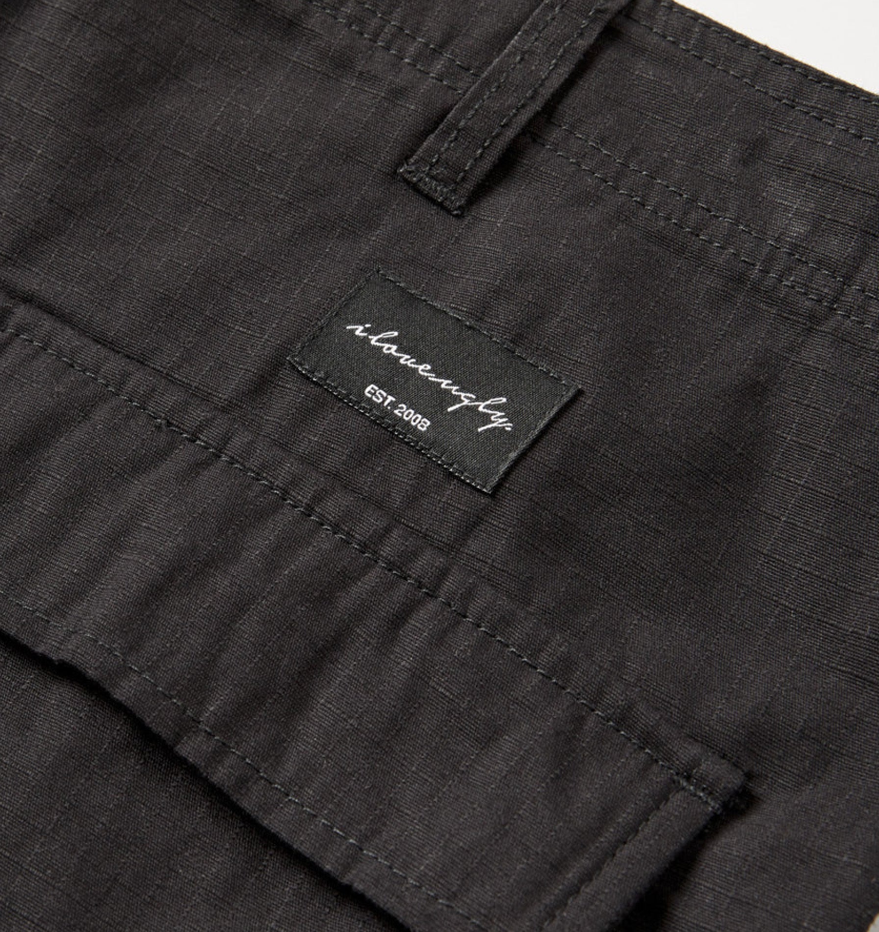 Straight Cargo Pant - Black