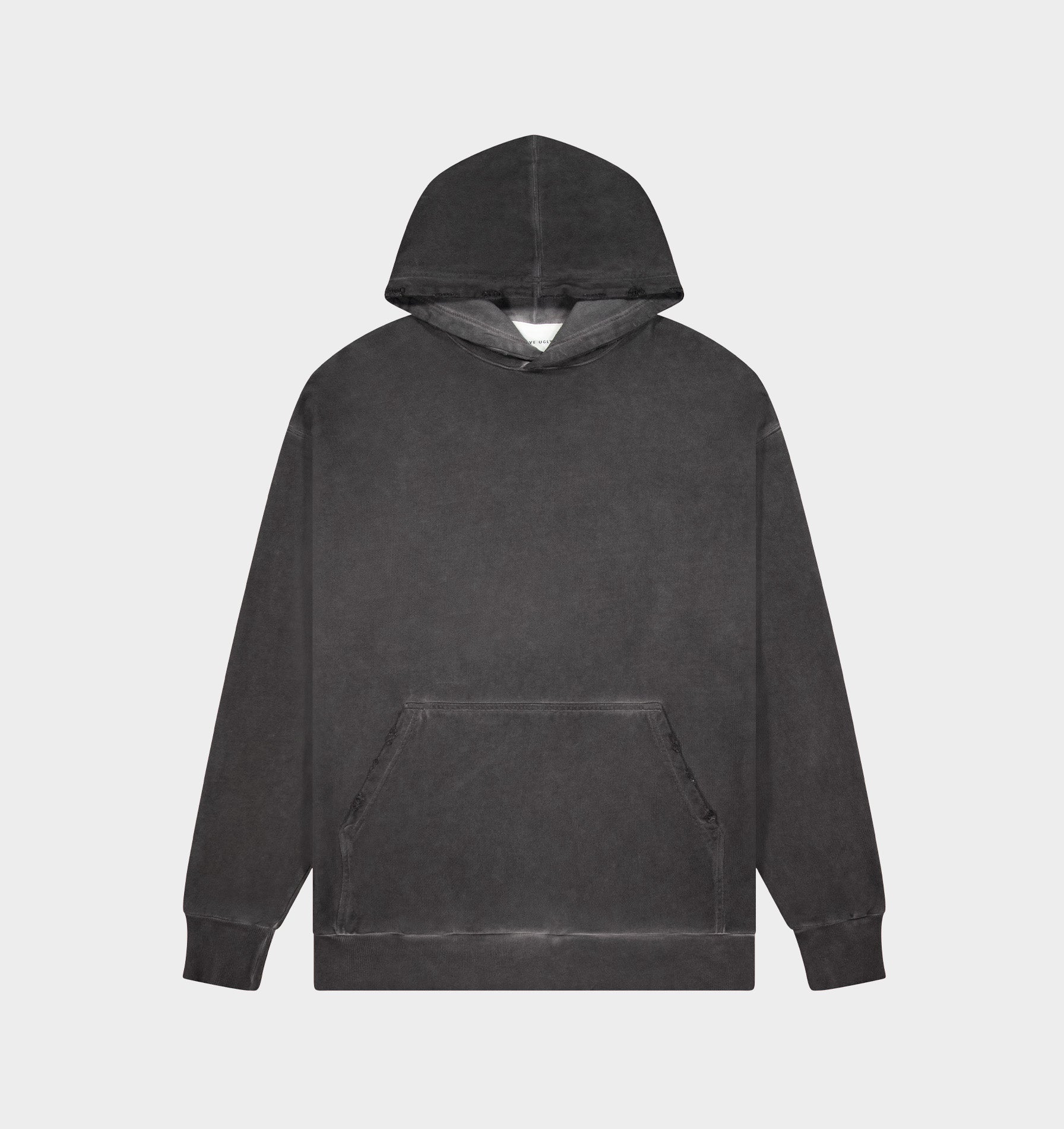 Distressed Box Hood - Dirty Black