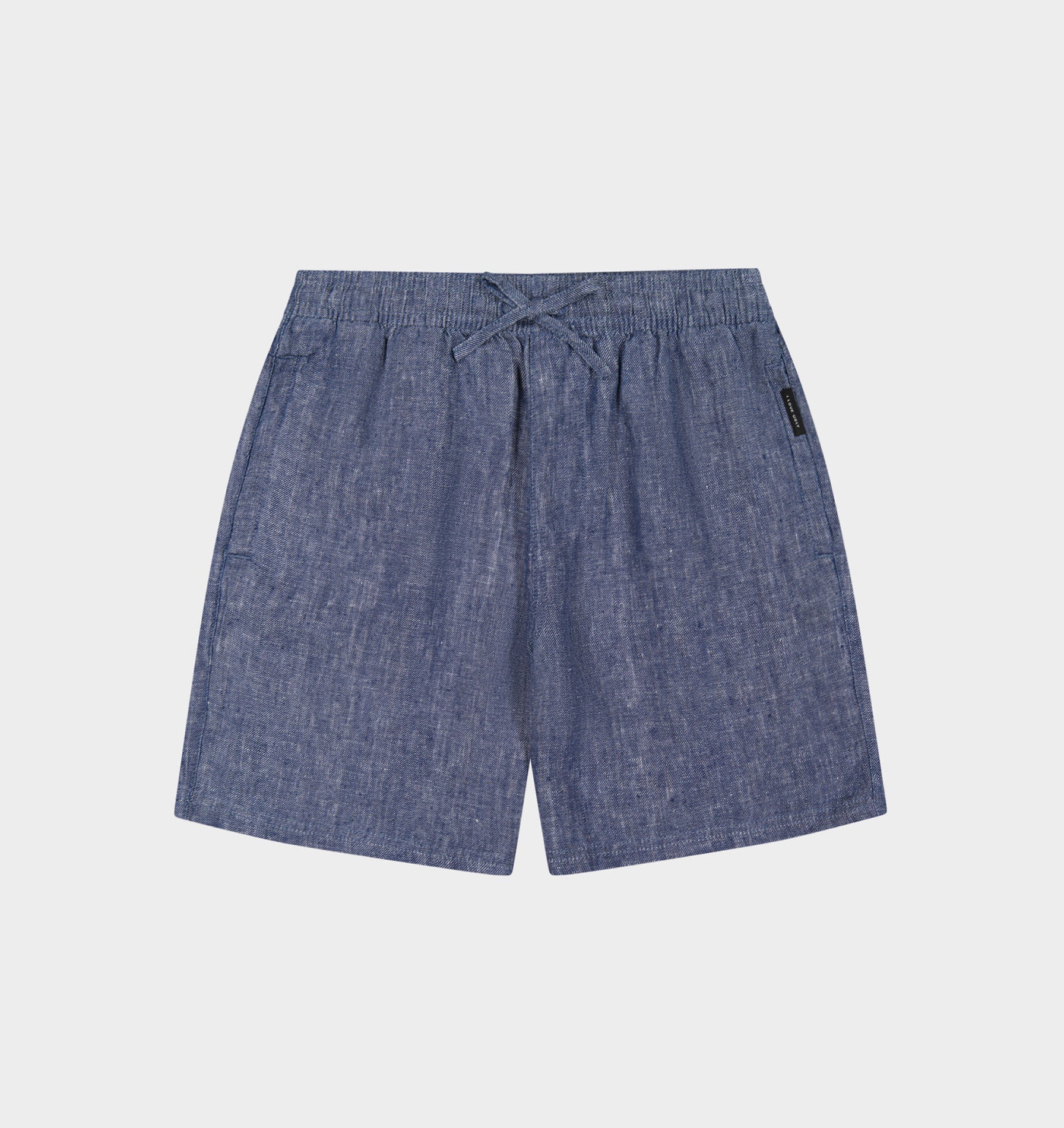 Linen Michael Short - Indigo