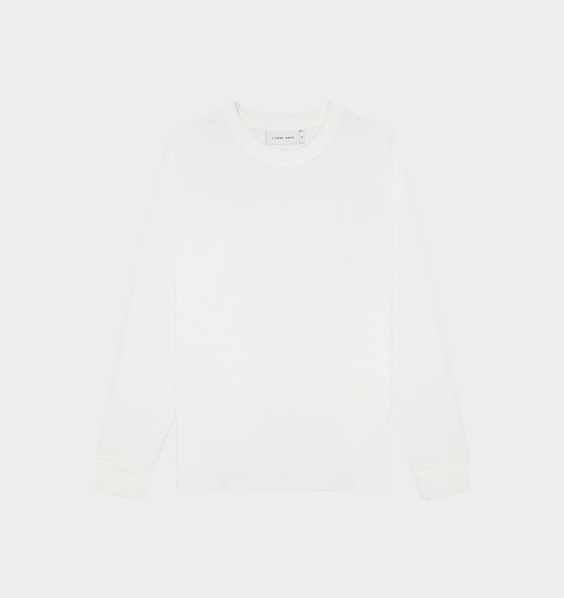 Waffle LS Tee - White