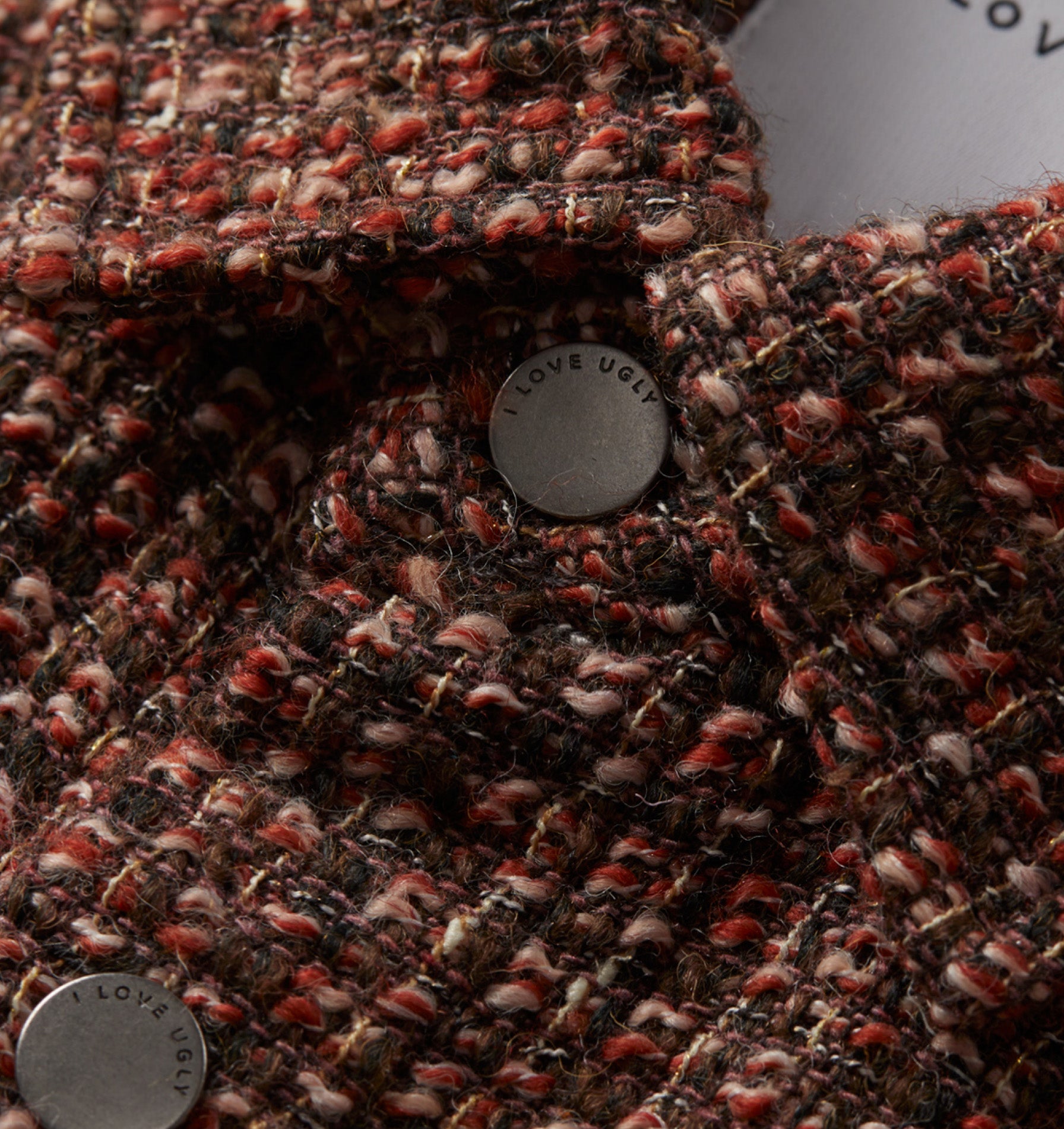 Boucle Overshirt - Brown/Rust