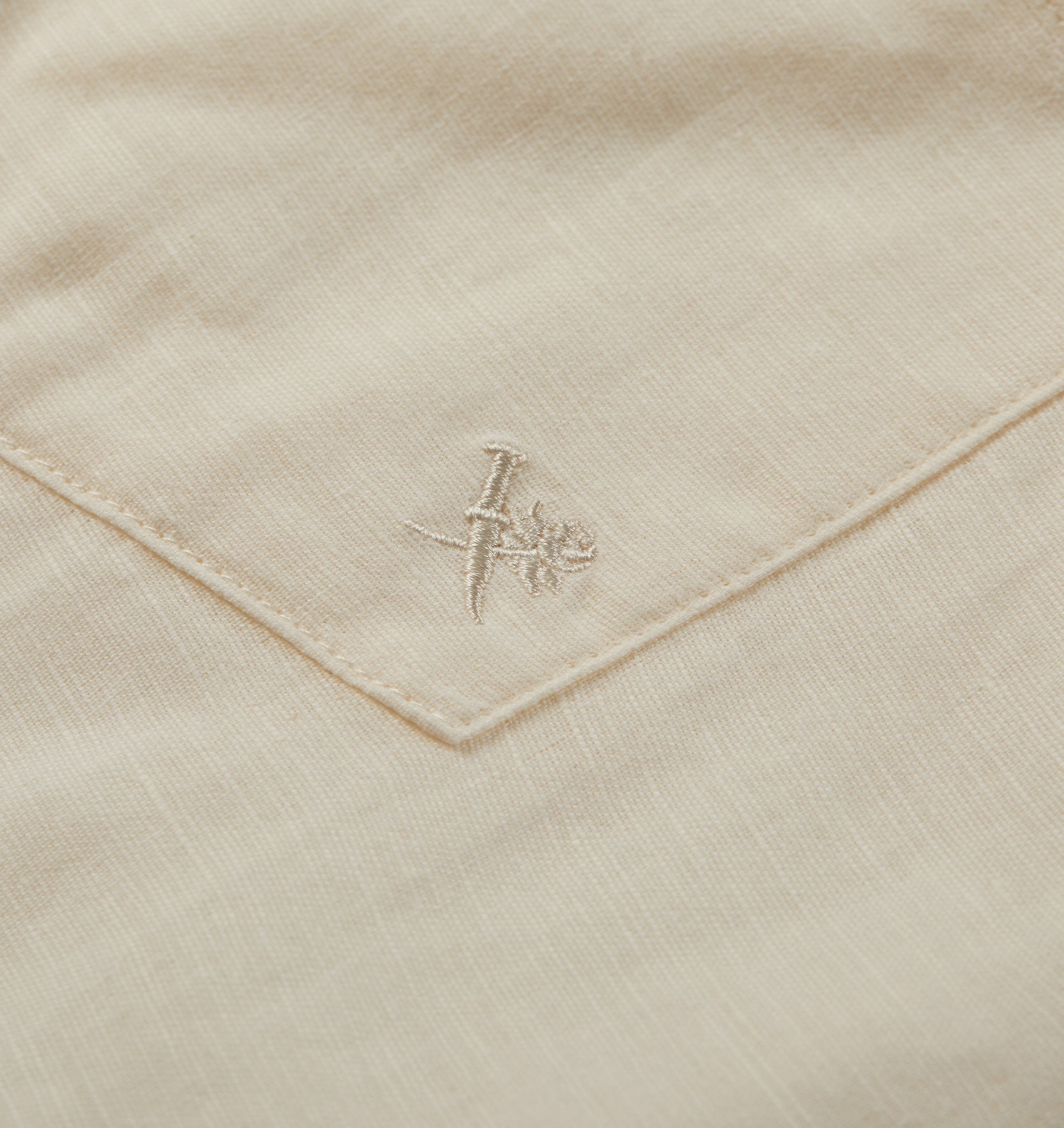 Linen Cuban Collar SS Shirt - Off White