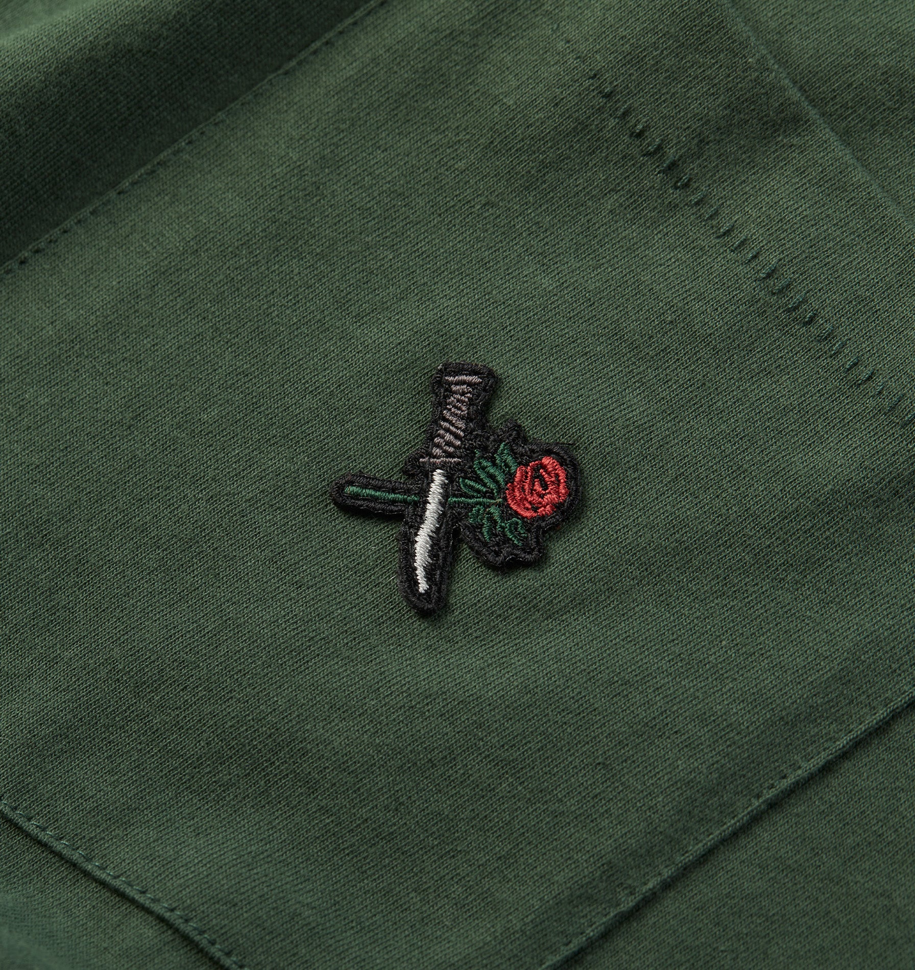 Pocket Box Tee - Forest Green