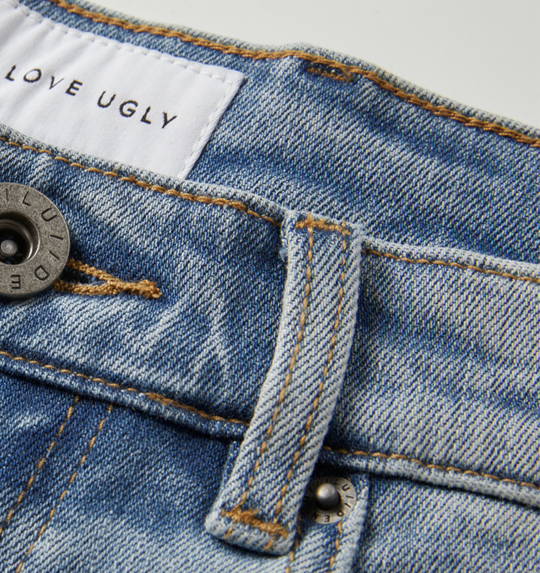 Cropped 90s Denim - Faded Blue