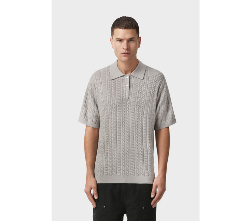 Knit SS Polo Shirt - Grey – I Love Ugly NZ